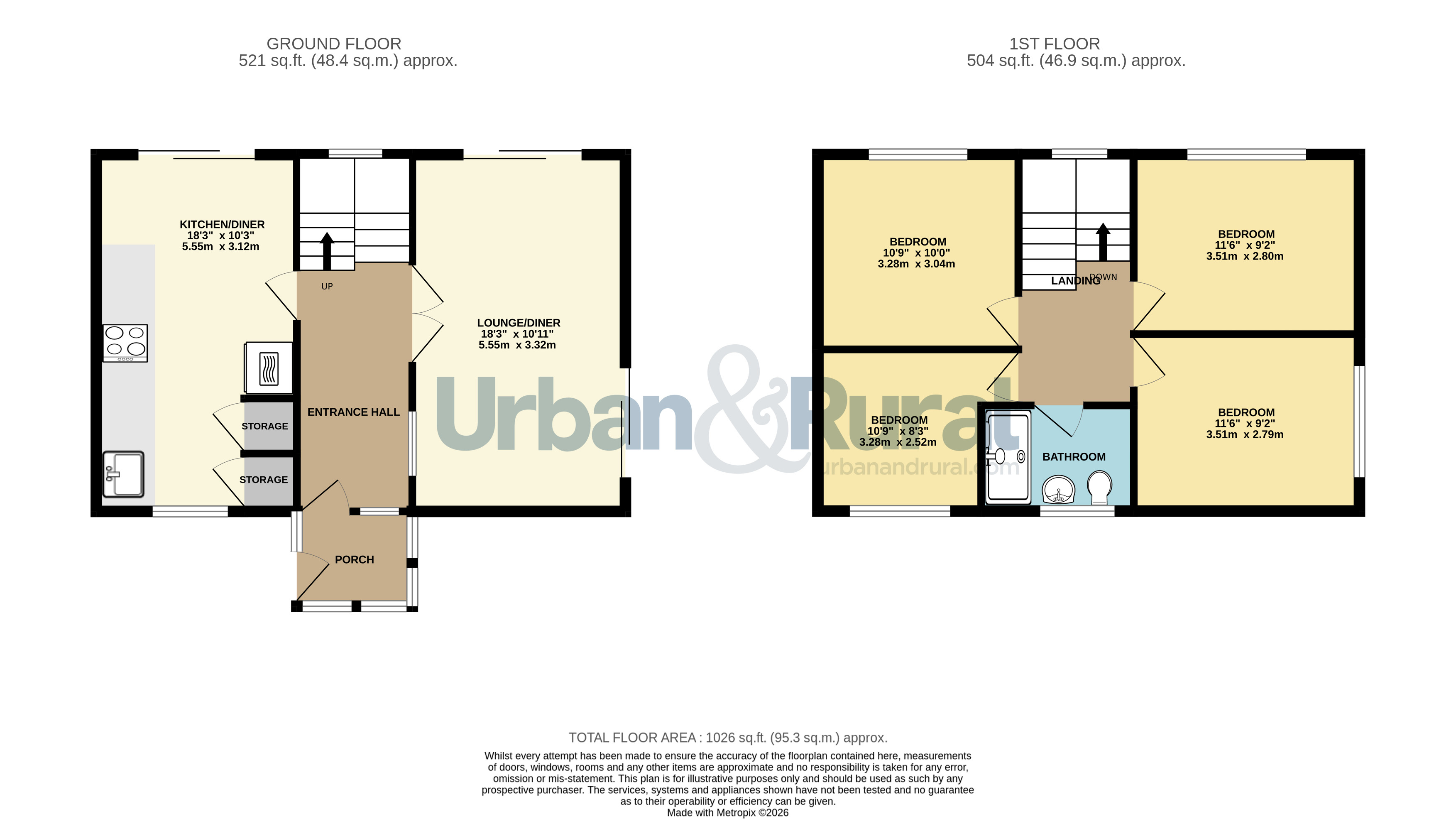 9, Tithebarn, Bedford floorplan