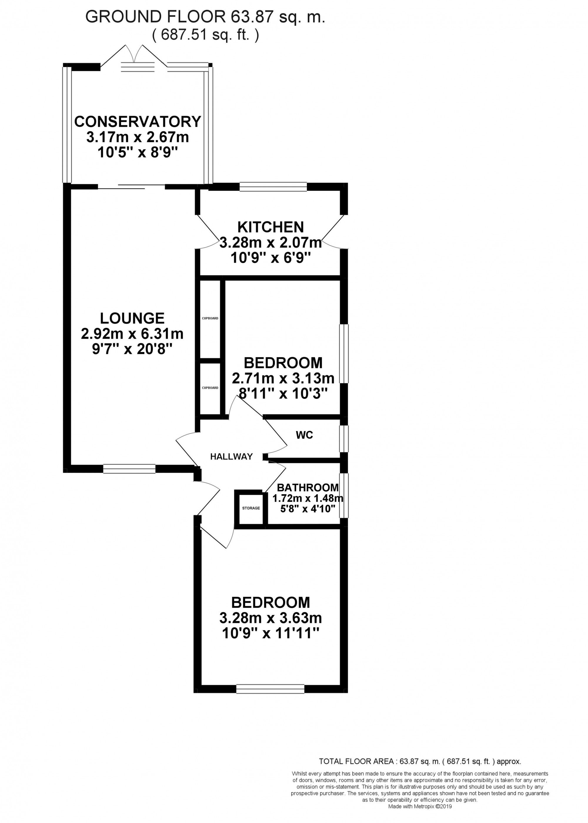 2 Bedrooms Bungalow for sale in Denville Avenue, Cleveleys FY5