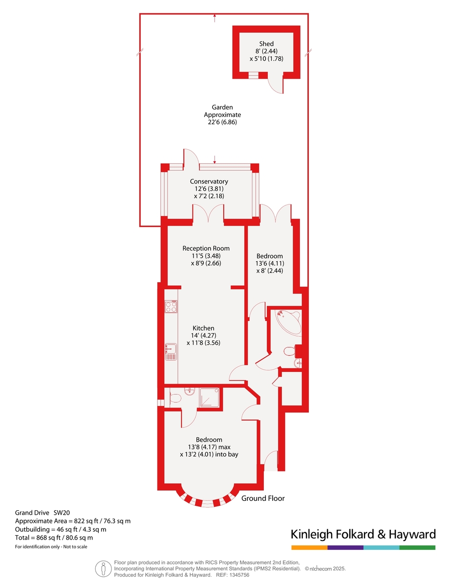 Flat 1, 35, Grand Drive, London floorplan