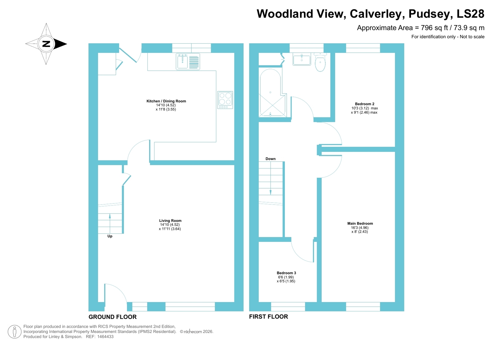 7, Woodland View, Pudsey floorplan