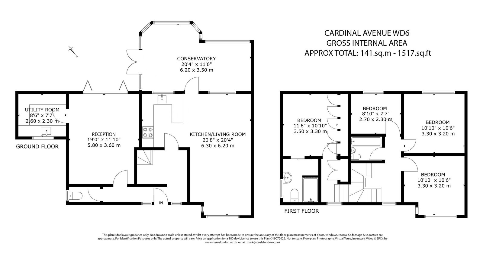 64, Cardinal Avenue, Borehamwood floorplan