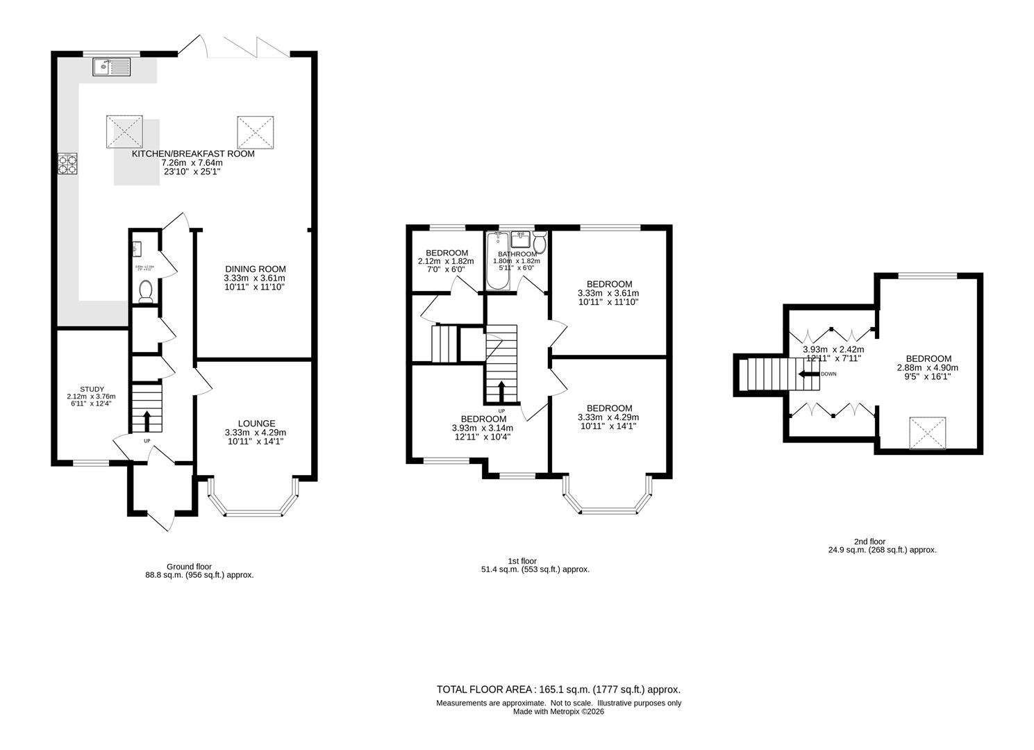 81, Demesne Road, Wallington floorplan