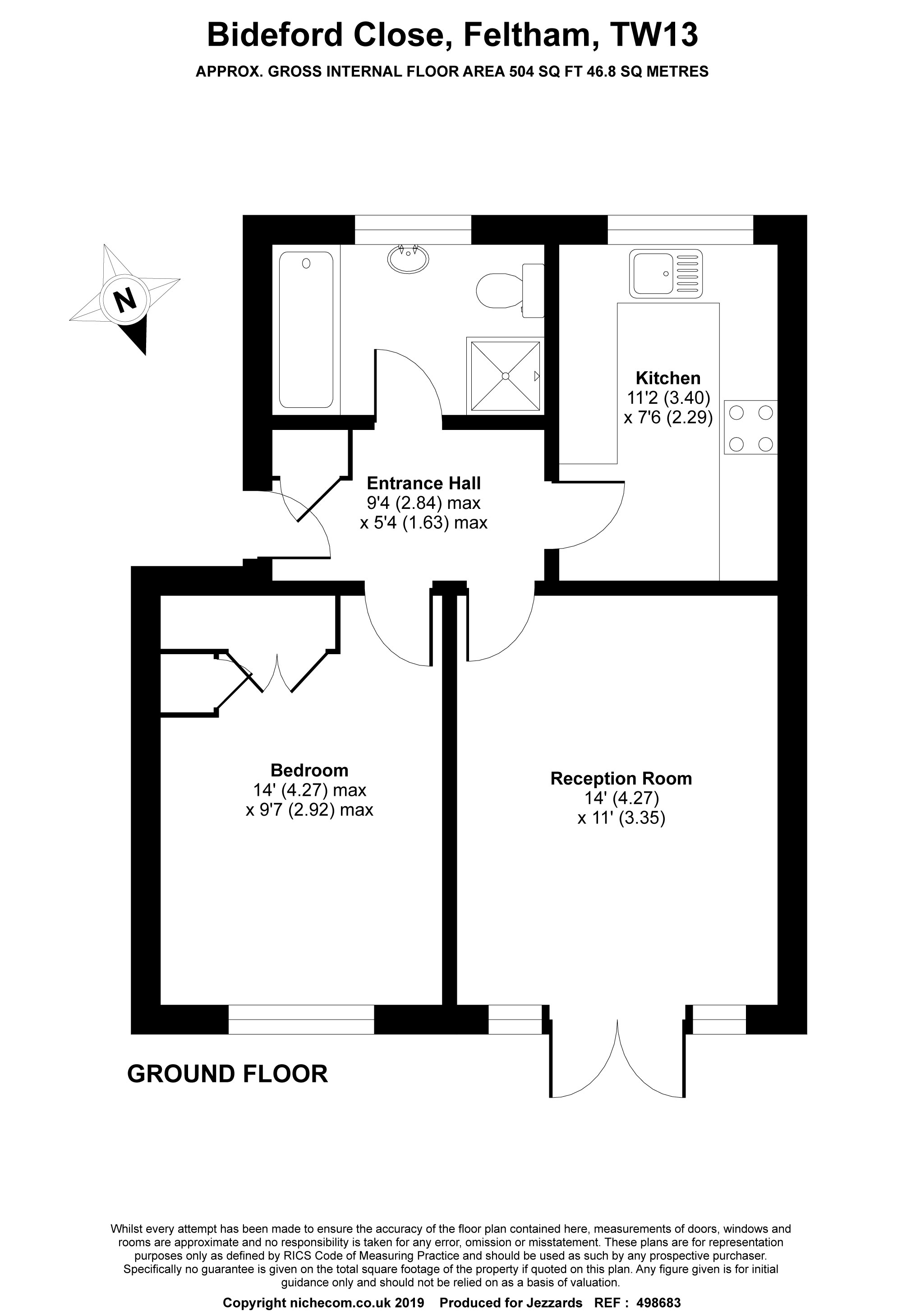 Bideford Close Hanworth Feltham Tw13 Feltham 1 Bedroom Flat