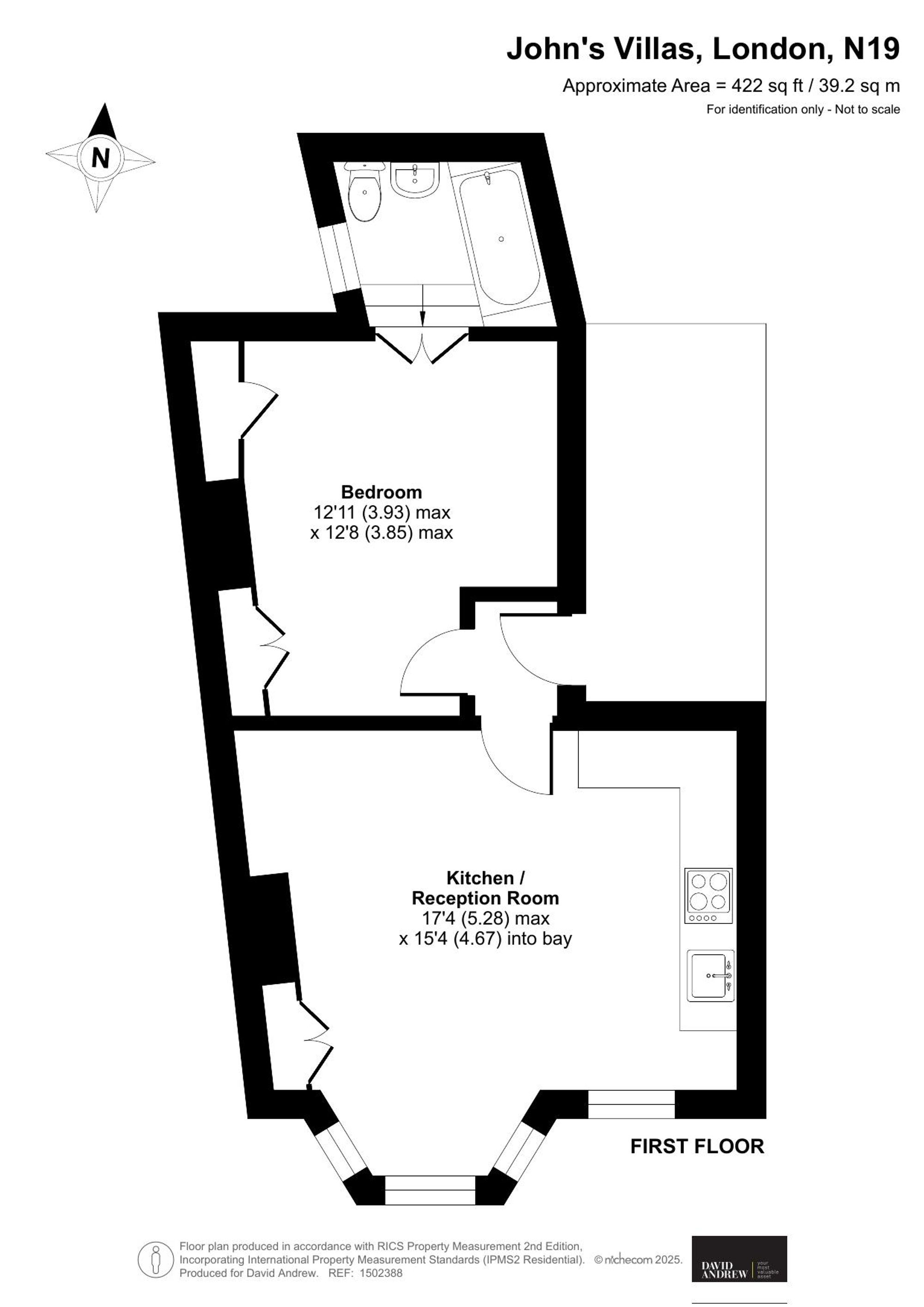Flat 3, 55 St. John's Villas, London floorplan