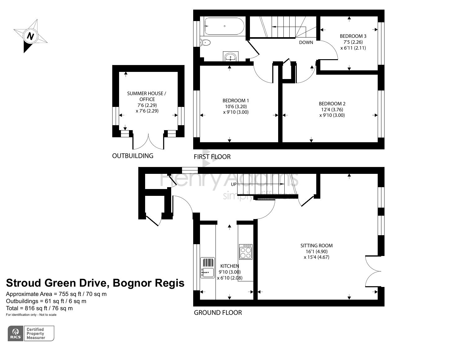 Stroud Green Drive, Bognor Regis PO21, 3 bedroom terraced house for