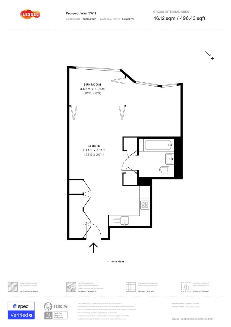 Holmby House, 2 Prospect Way, London floorplan