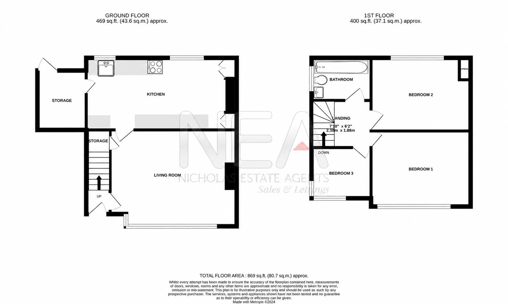 Rossendale Road, Reading floorplan