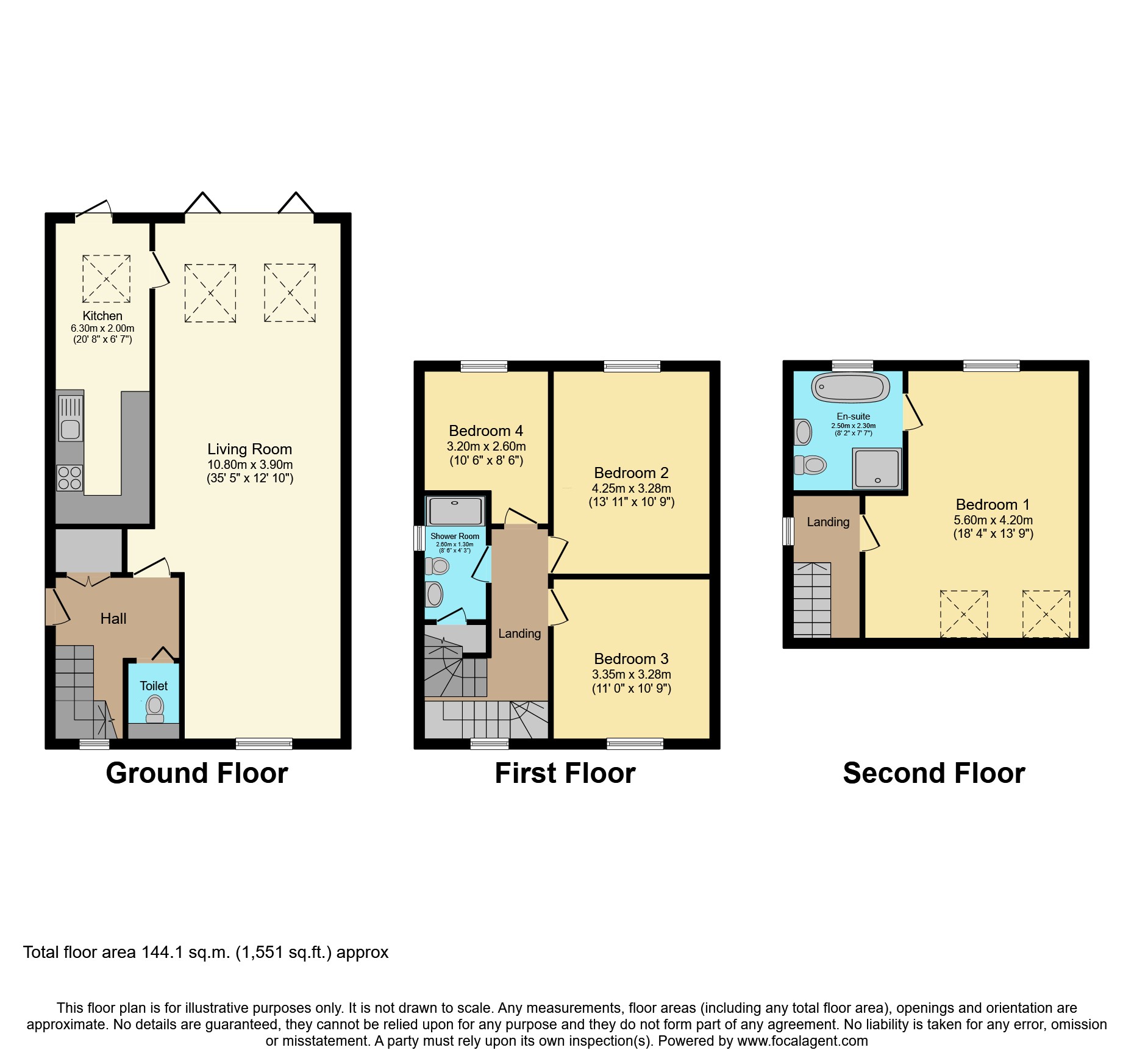 46, Brookfield Avenue, London floorplan