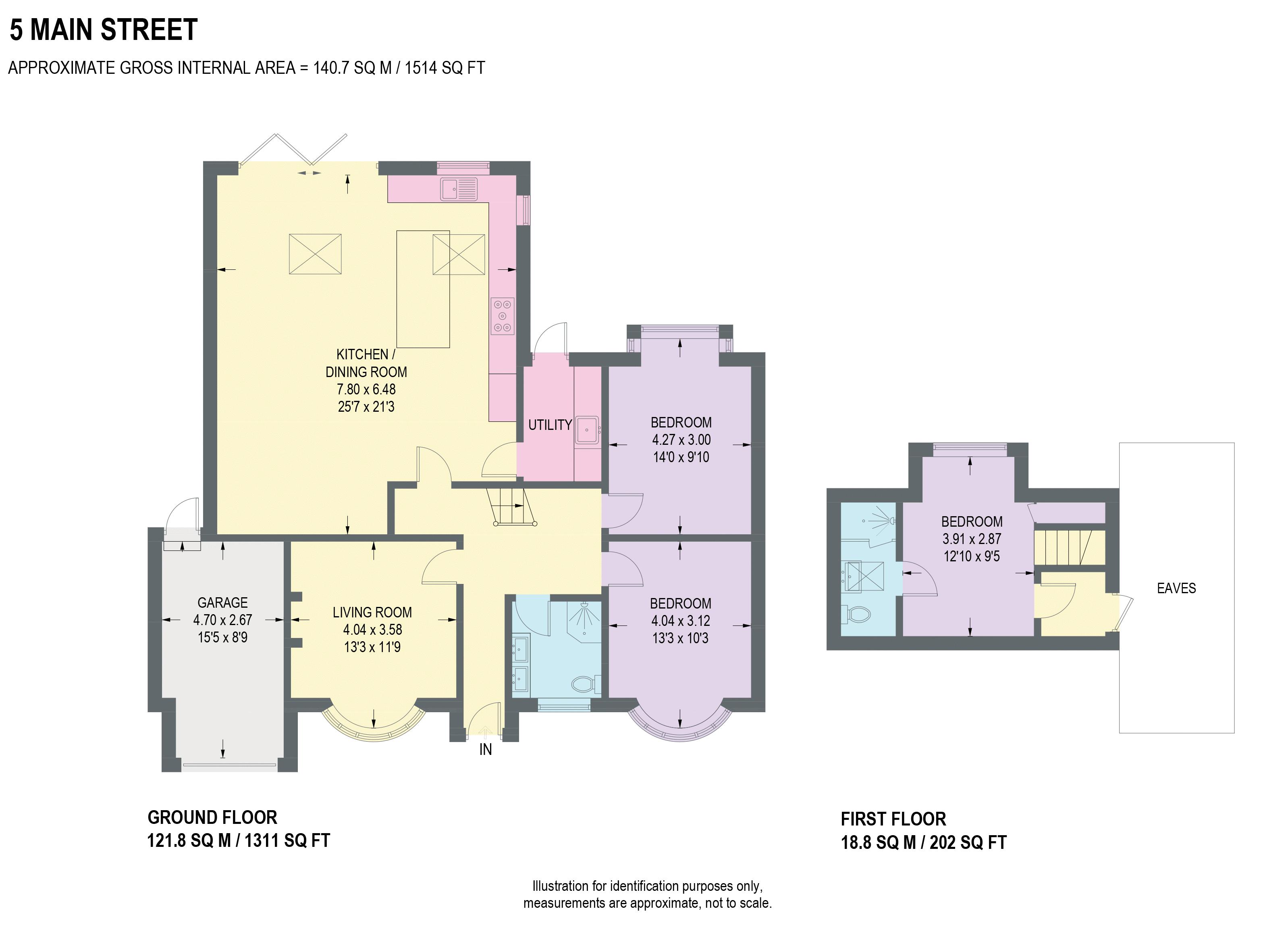5, Main Street, Sheffield floorplan
