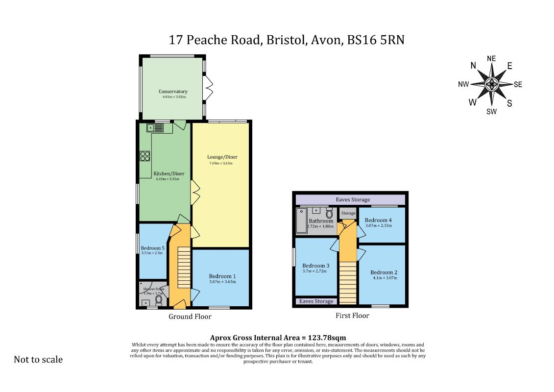 17 Peache Road, Bristol floorplan
