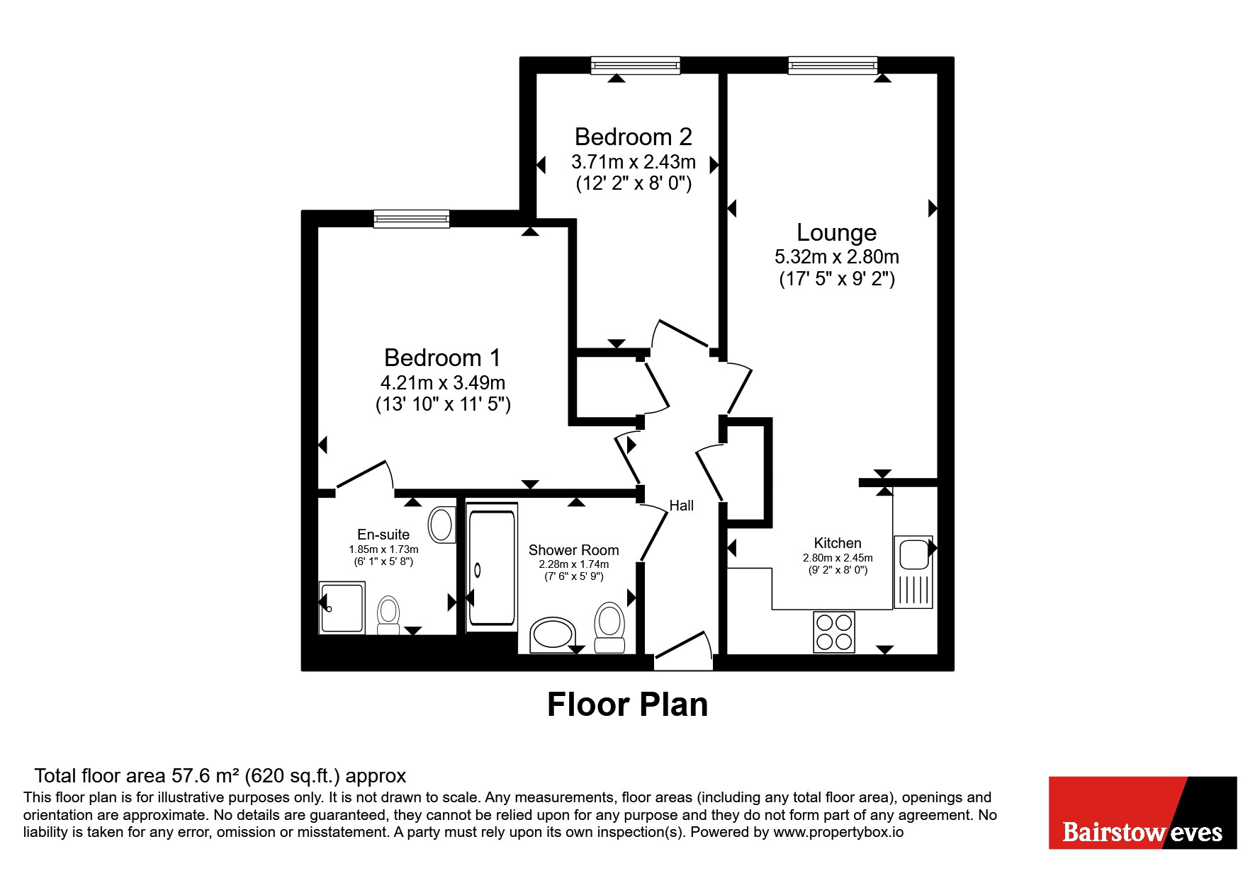 45 The Meads,, Ongar Road, Essex floorplan