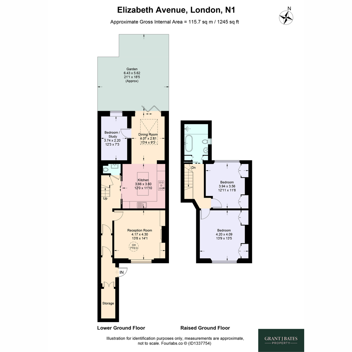 Elizabeth Avenue, London floorplan