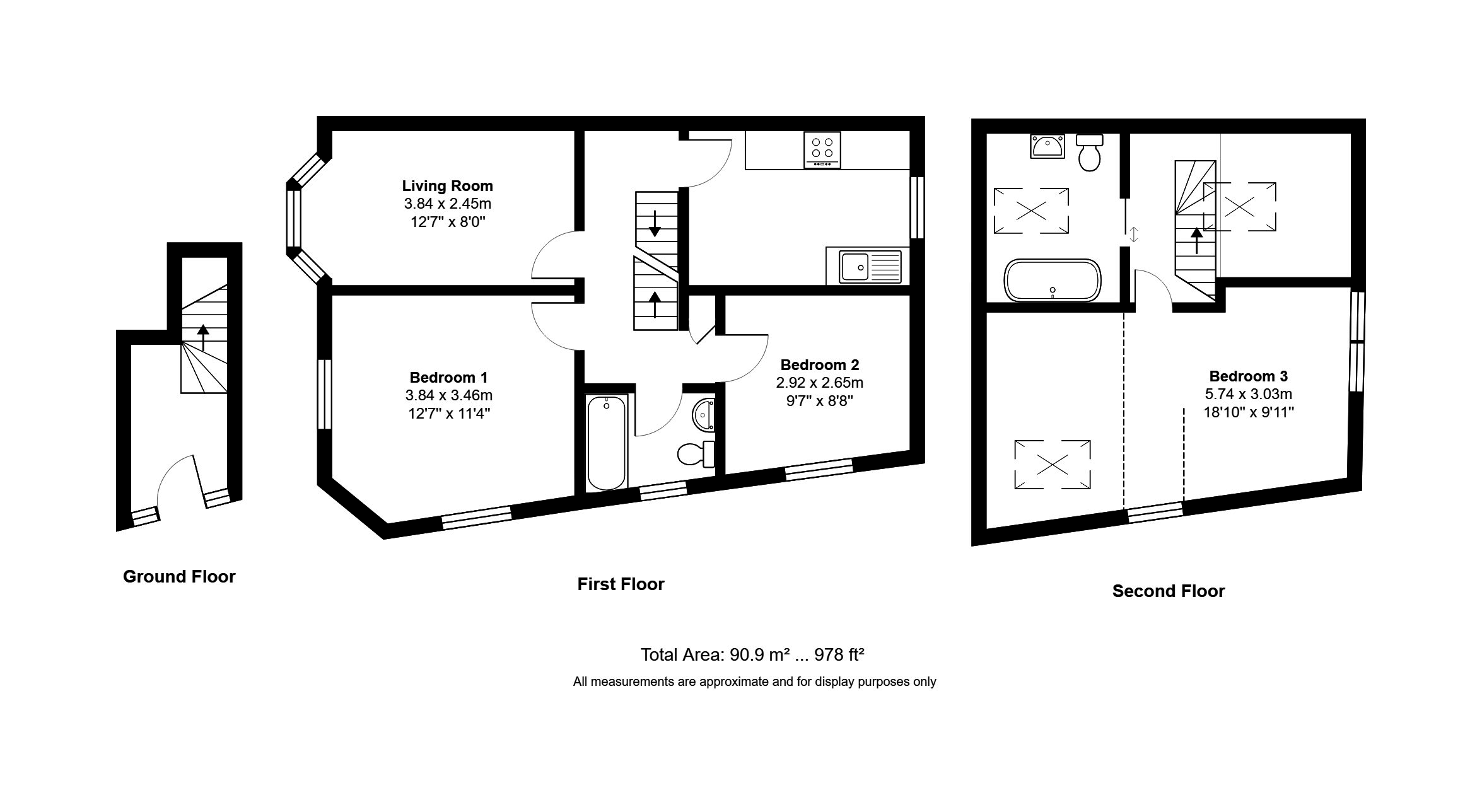 3 Bedrooms Maisonette to rent in Grove Bank, Grove Hill, Brighton BN2