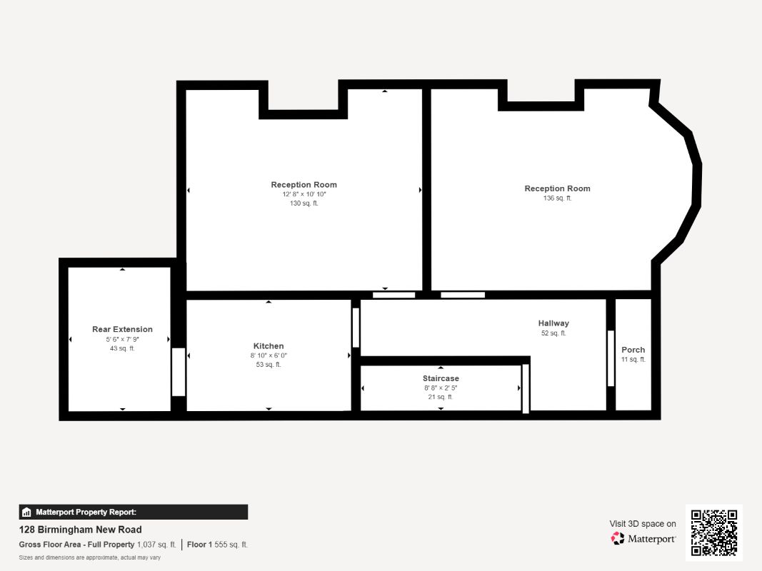 128, Birmingham New Road, Wolverhampton floorplan