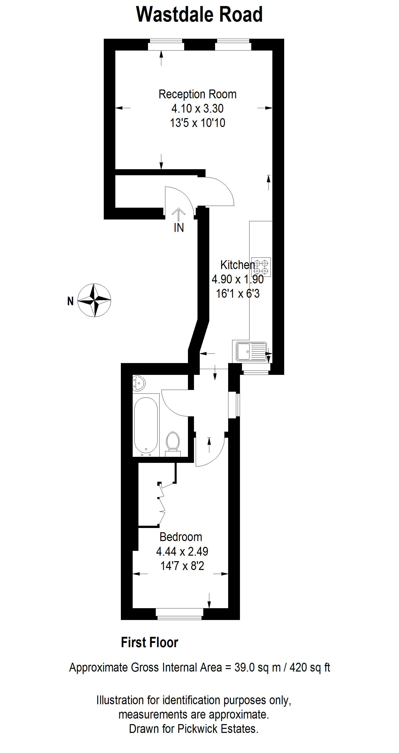 Flat 2, 35 35, Wastdale Road, London floorplan