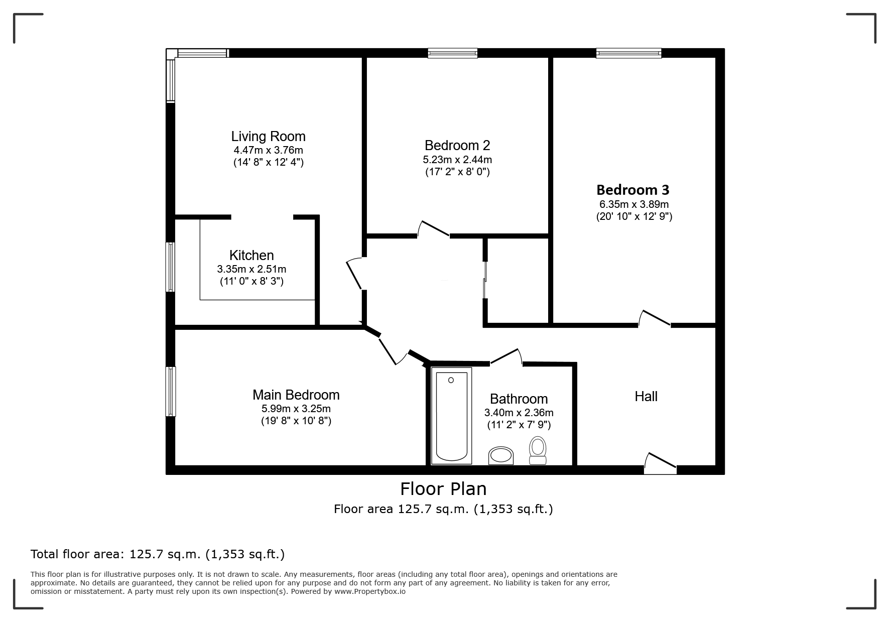 707, Lincoln Gate, Manchester floorplan