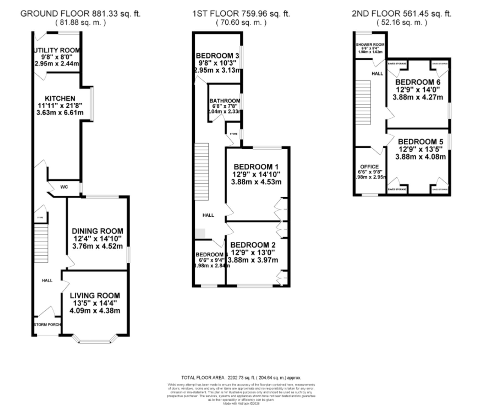 148 Oulton Road, Stone floorplan