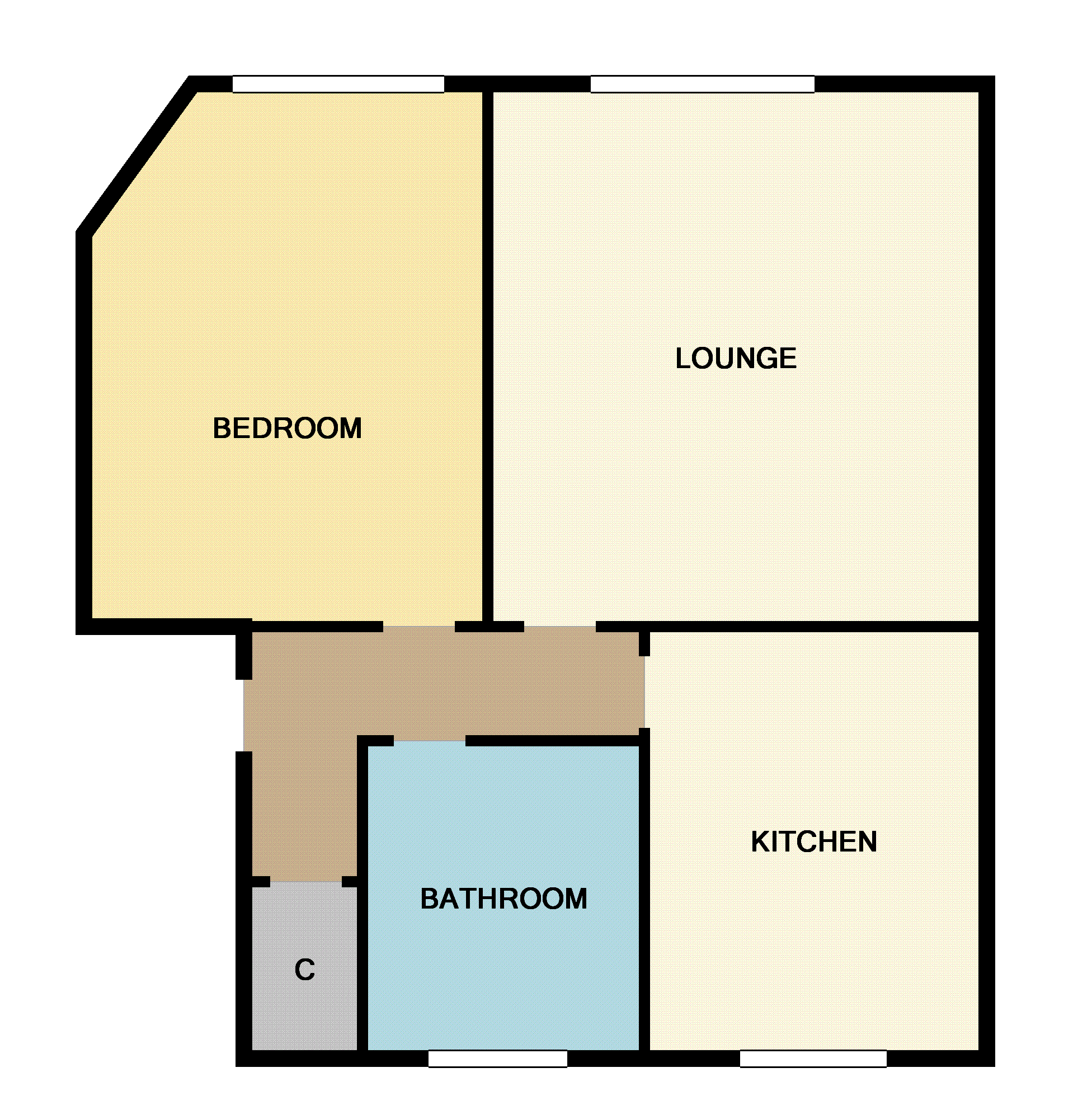 1 Bedrooms Flat to rent in Flat 1/1, 402 Main Street, Rutherglen, Glasgow G73