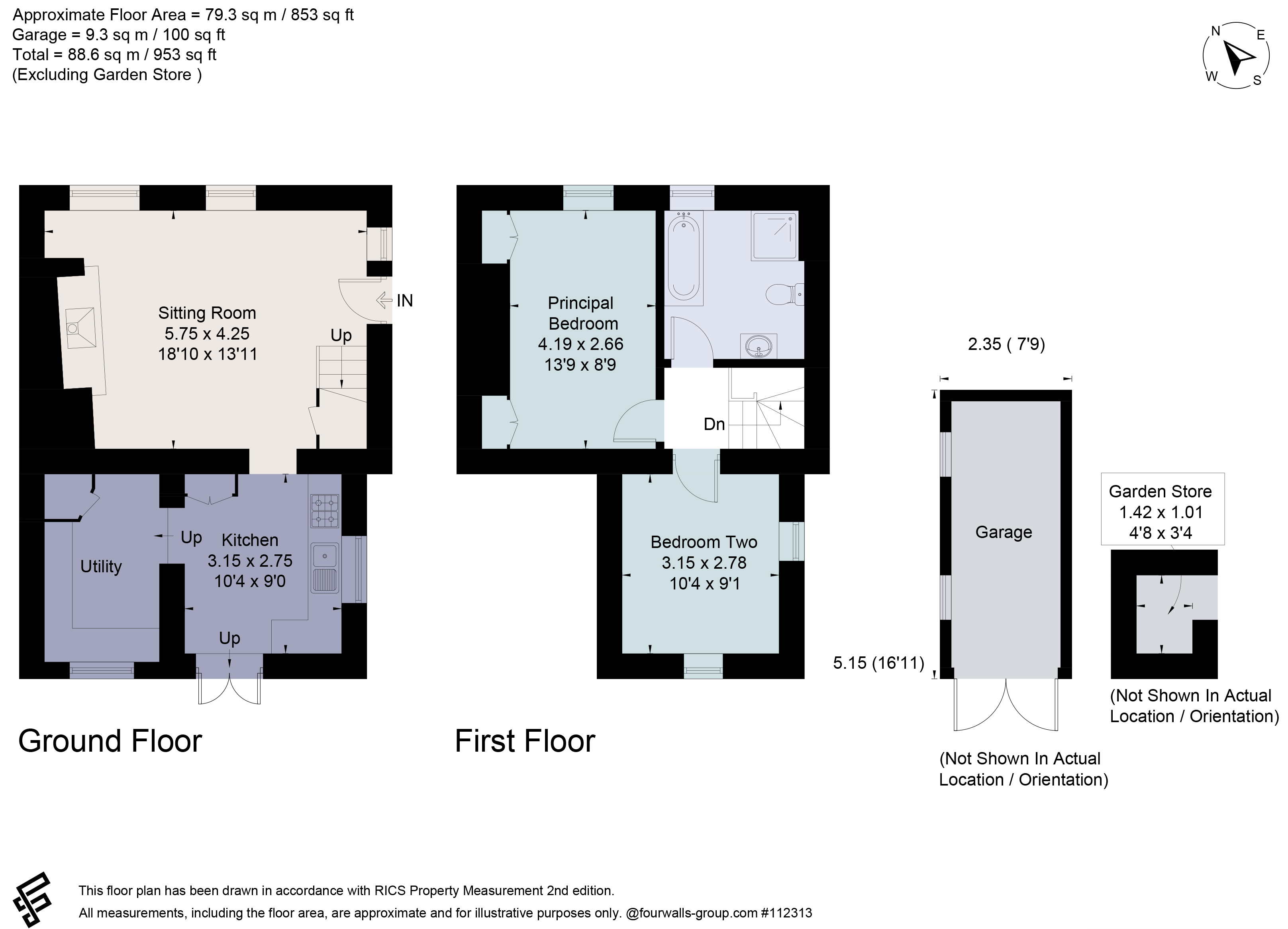 St. Anthony's Cottage, 12, Beverston, Gloucestershire floorplan