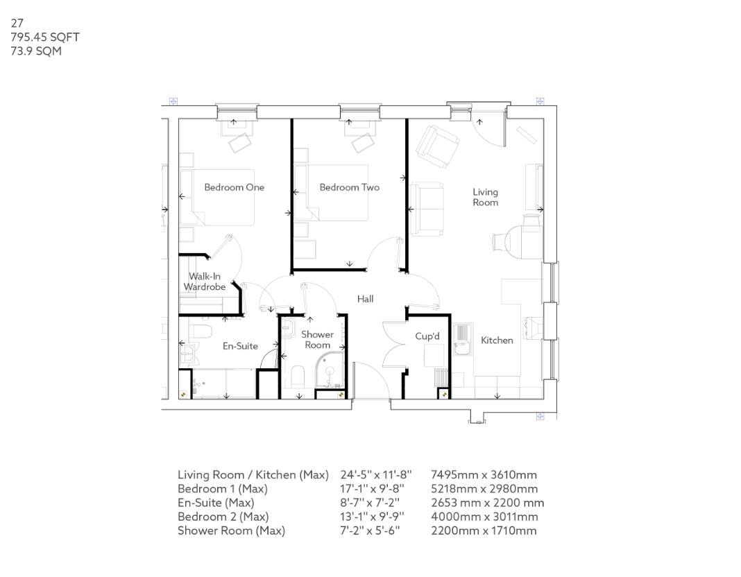 8765576, Joules Place, Stafford Street, Market Drayton floorplan