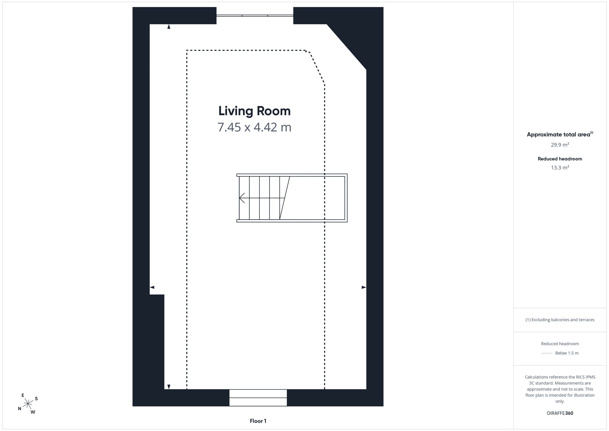 Flat, 3 Peartree Lane, Bexhill-On-Sea floorplan