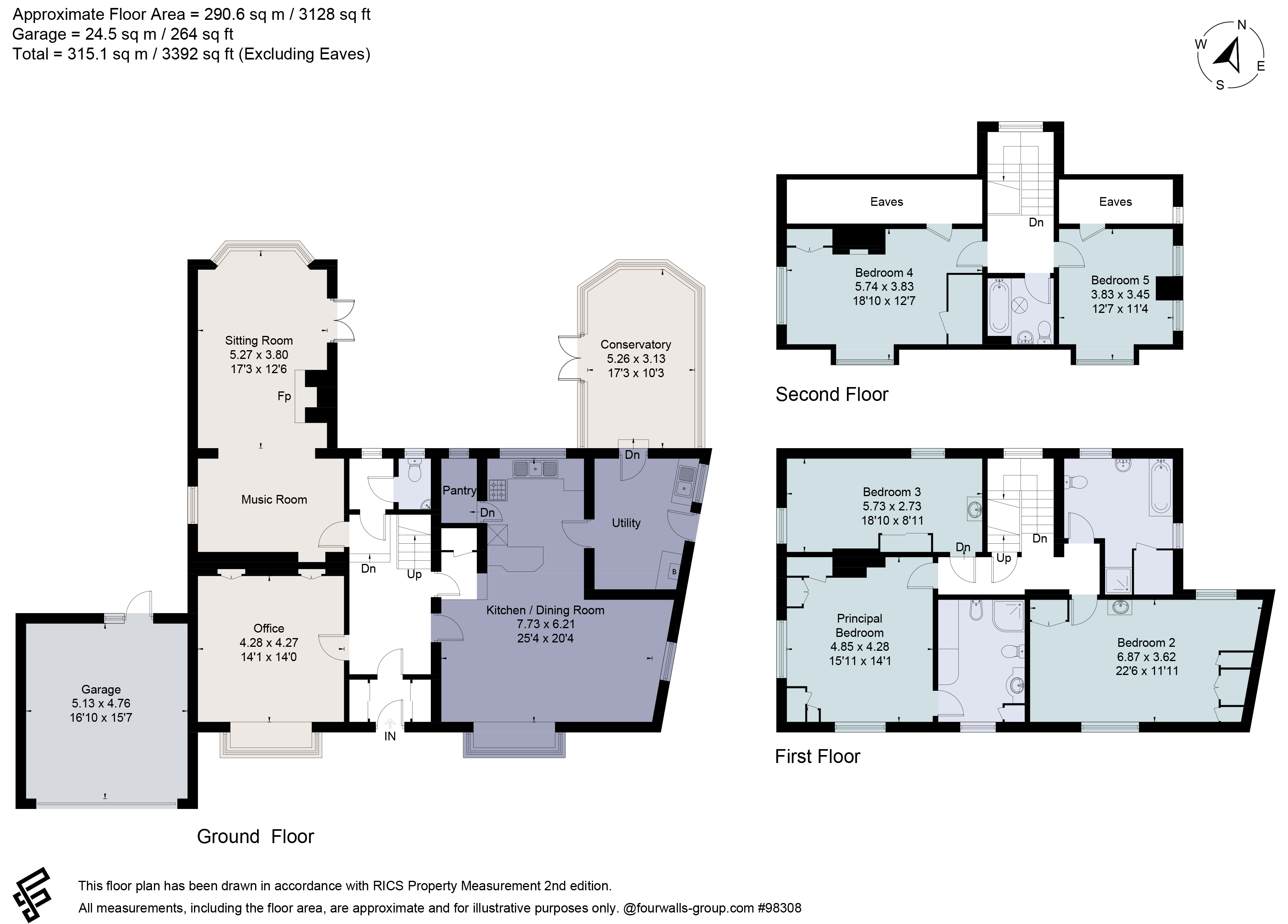 17, Sandy Lodge Lane, Hertfordshire floorplan