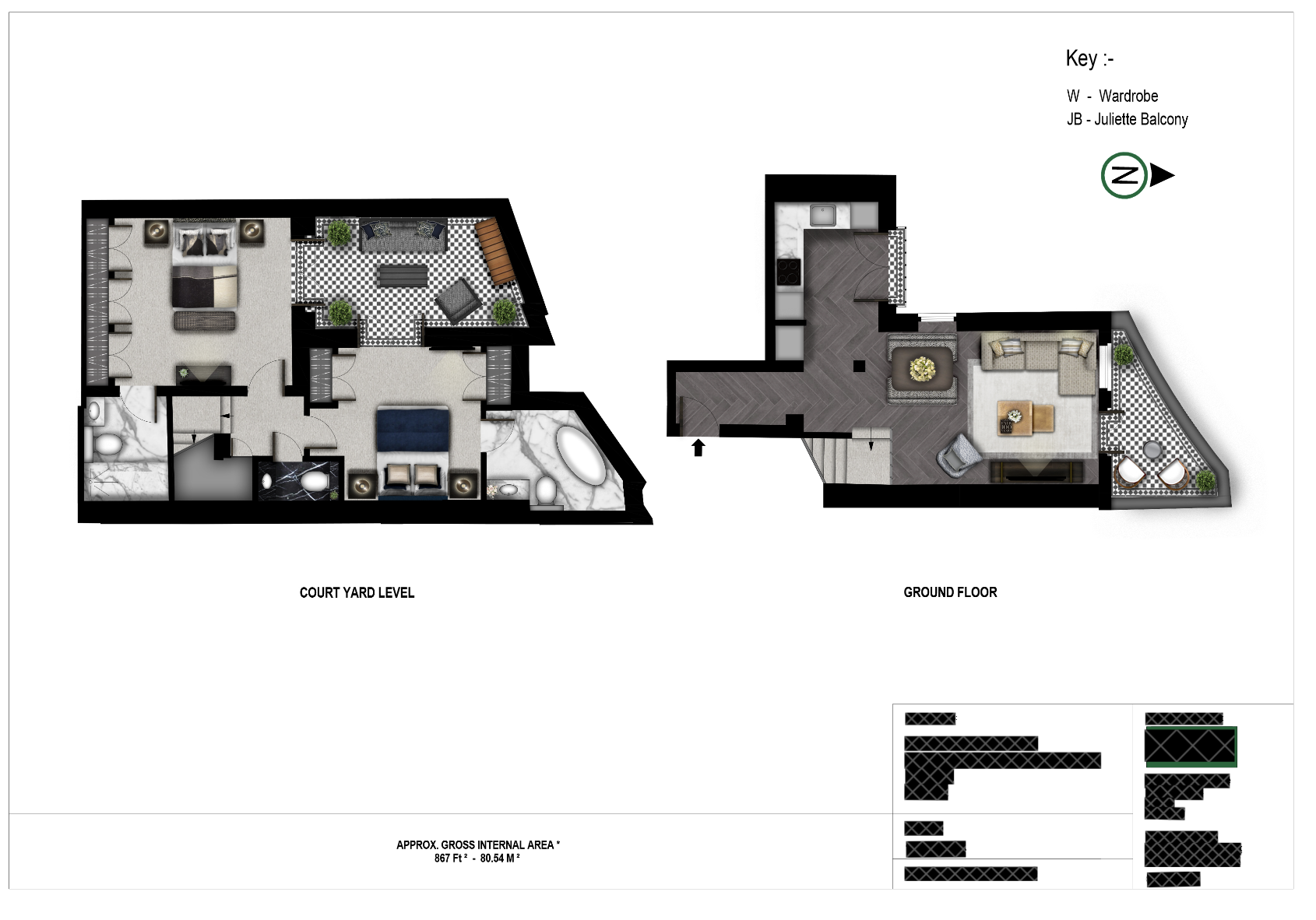 Prince of Wales Terrace, London floorplan