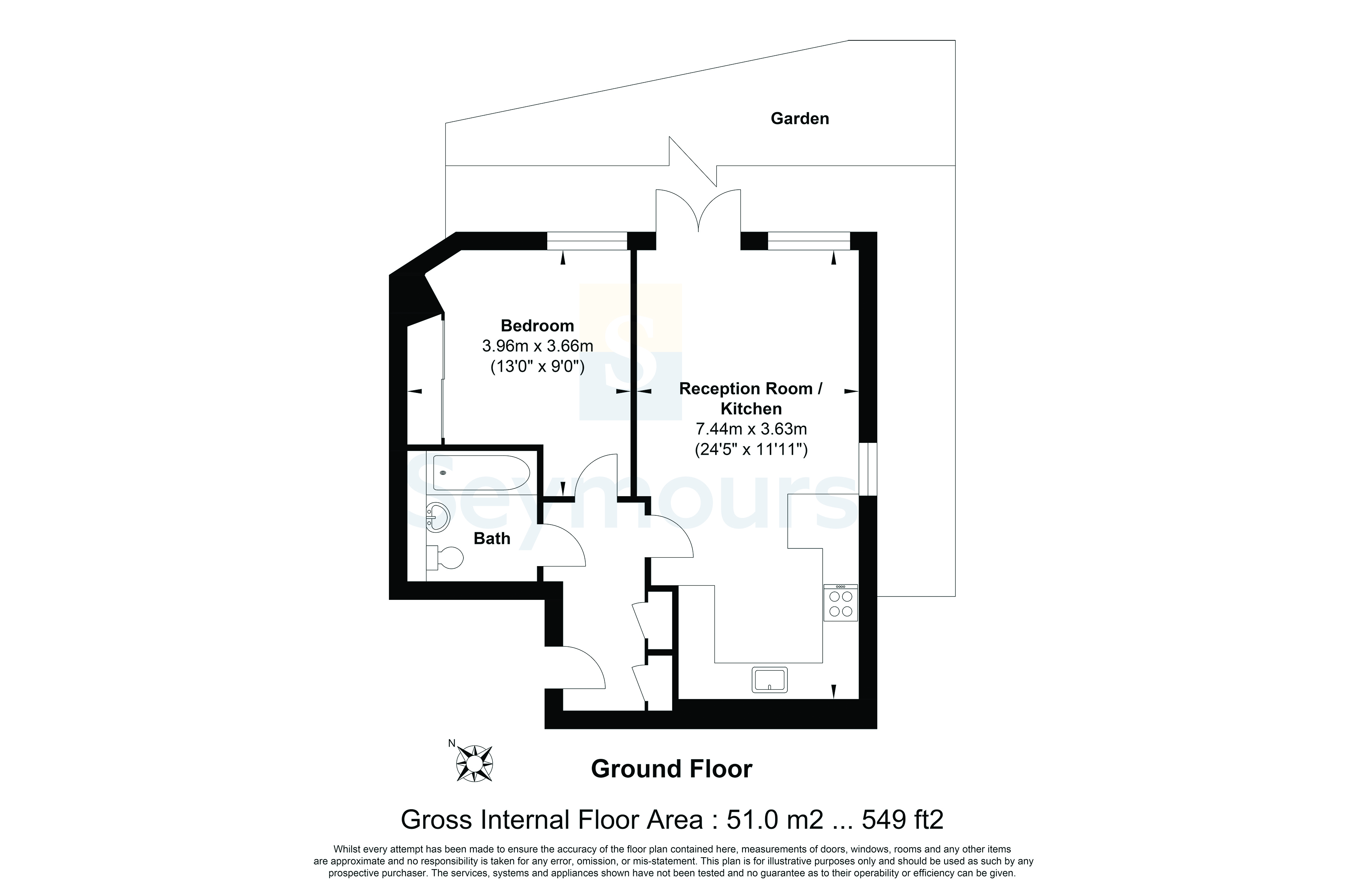 Flat 1,, Maple House, Woking floorplan