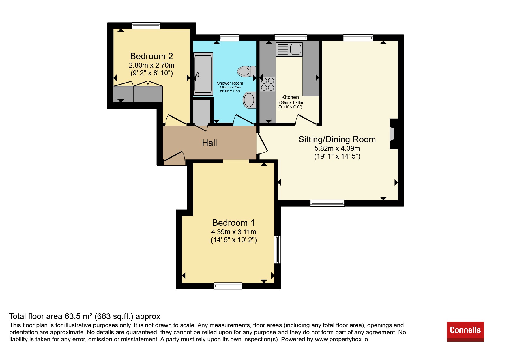 Flat 5, Thornberry, Market Square, Bampton floorplan