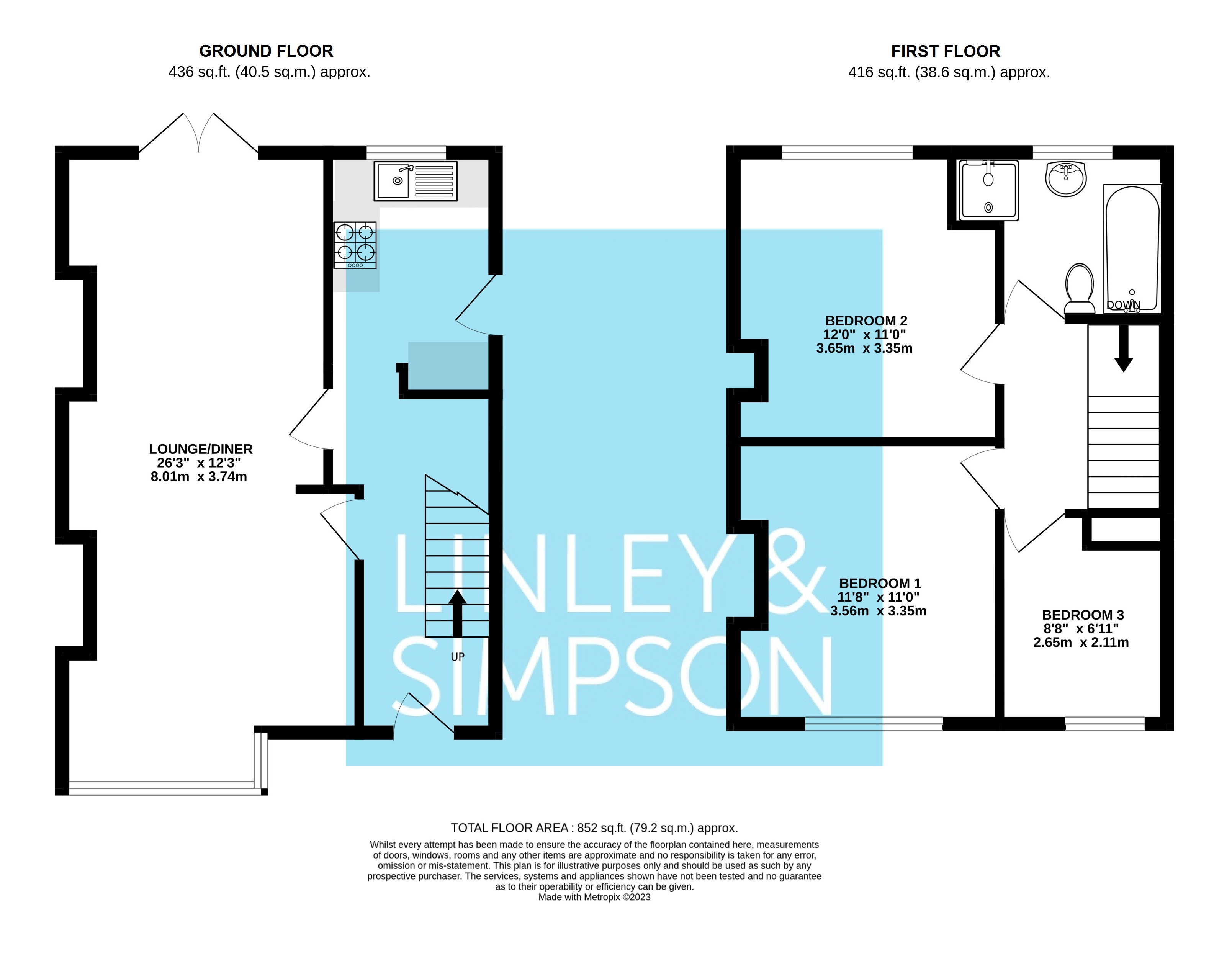 101, Wensley Drive, West Yorkshire floorplan