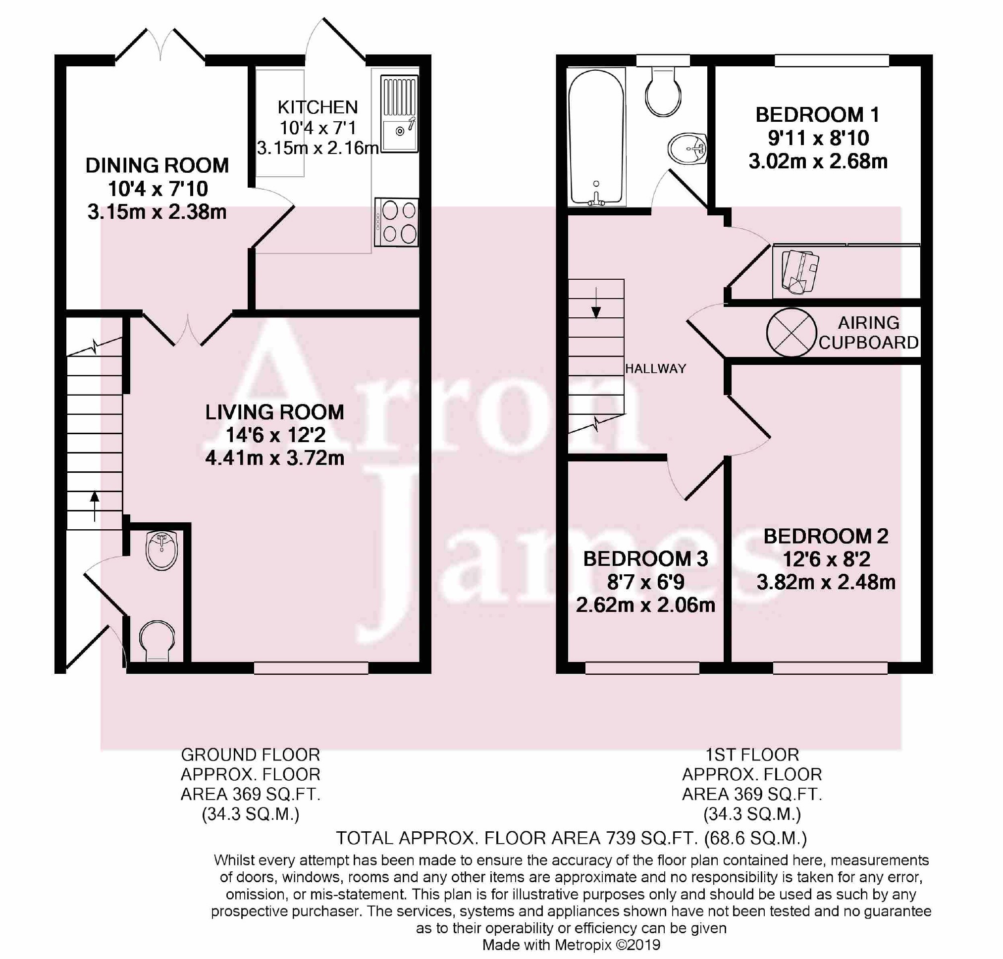 3 Bedrooms End terrace house to rent in Old School Road, Uxbridge UB8