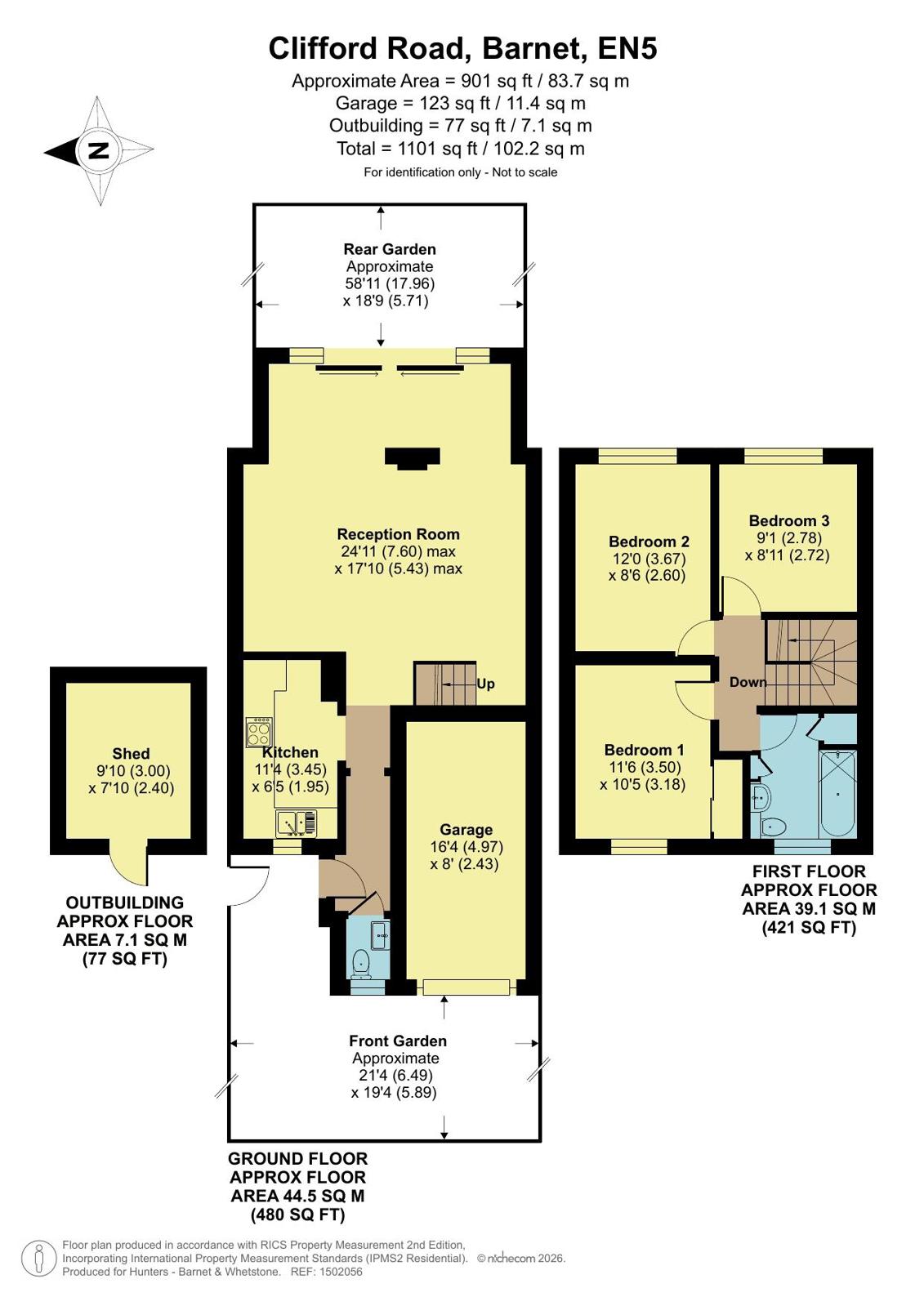 90, Clifford Road, Barnet floorplan