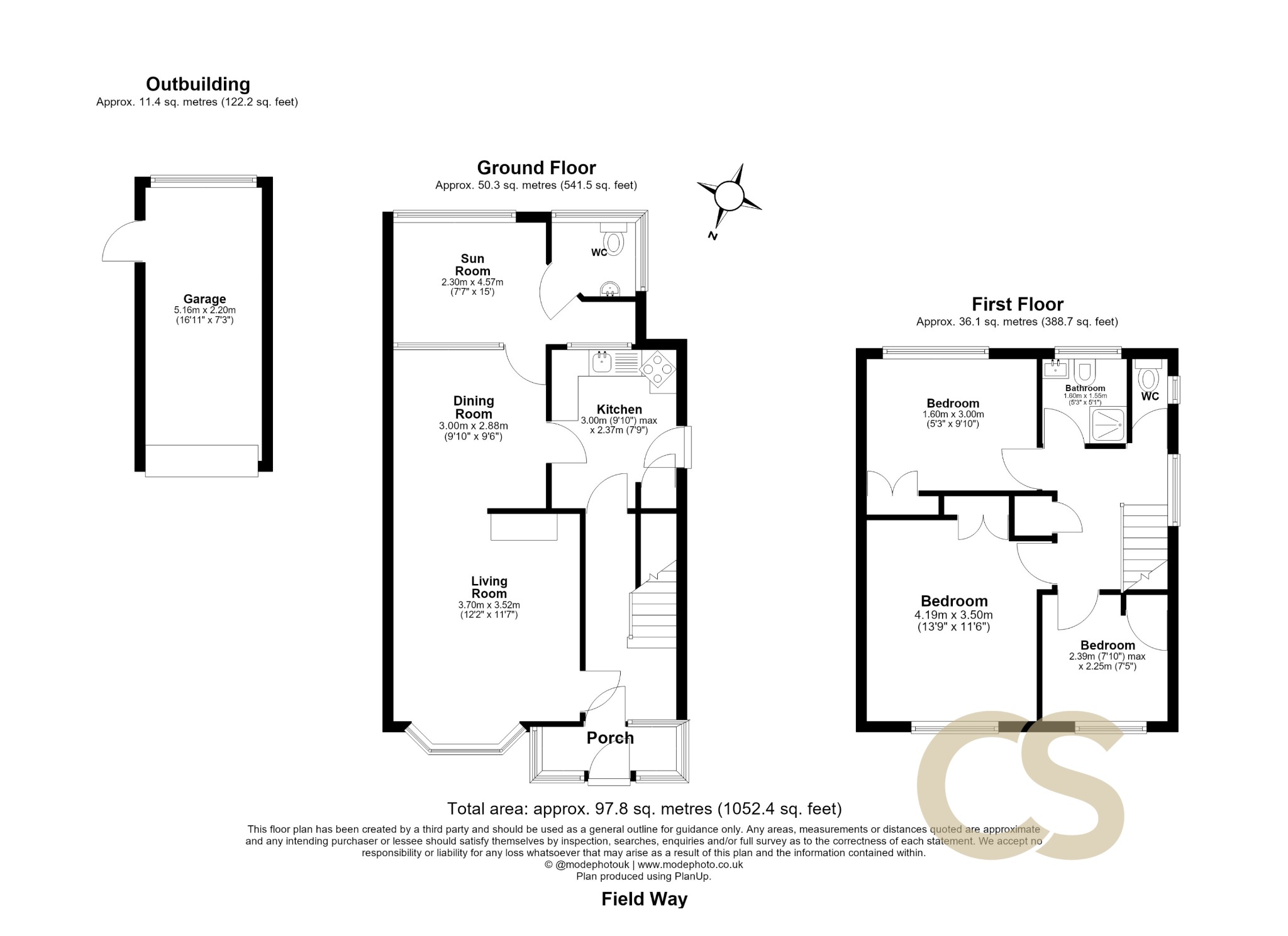 10 Field Way, Hoddesdon, Hertfordshire floorplan