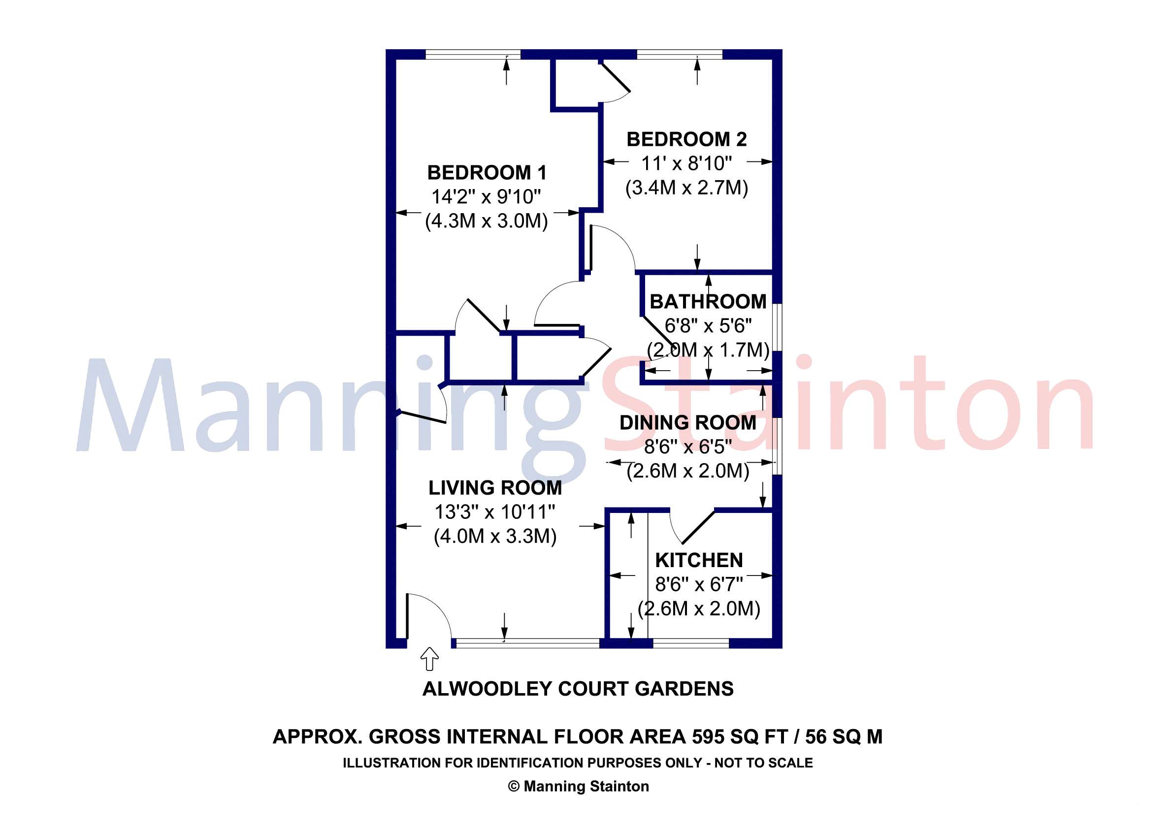 2 Bedrooms Flat to rent in Alwoodley Court Gardens, Leeds, West Yorkshire LS17