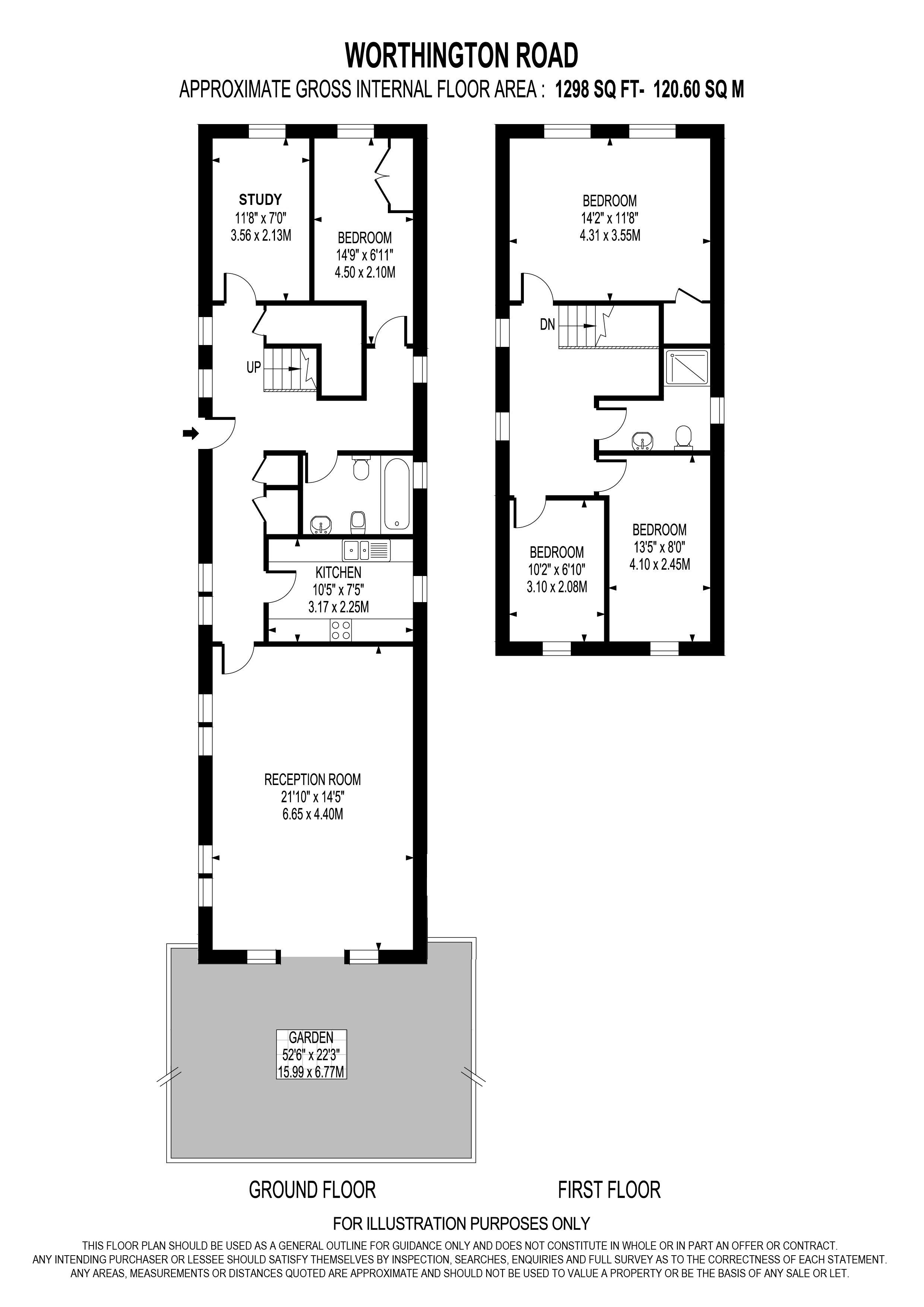 74, Worthington Road, Surbiton floorplan