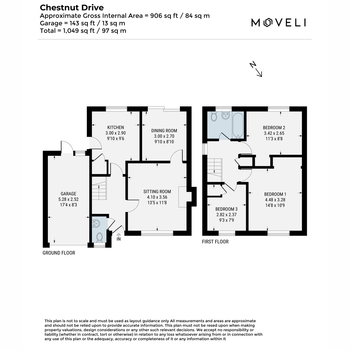 21, Chestnut Drive, Cullompton floorplan