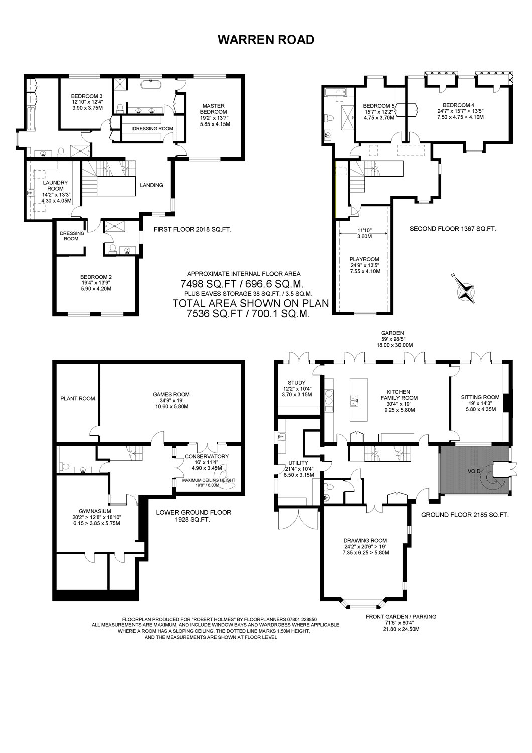 6 Bedrooms  for sale in Warren Road, Coombe Hill KT2