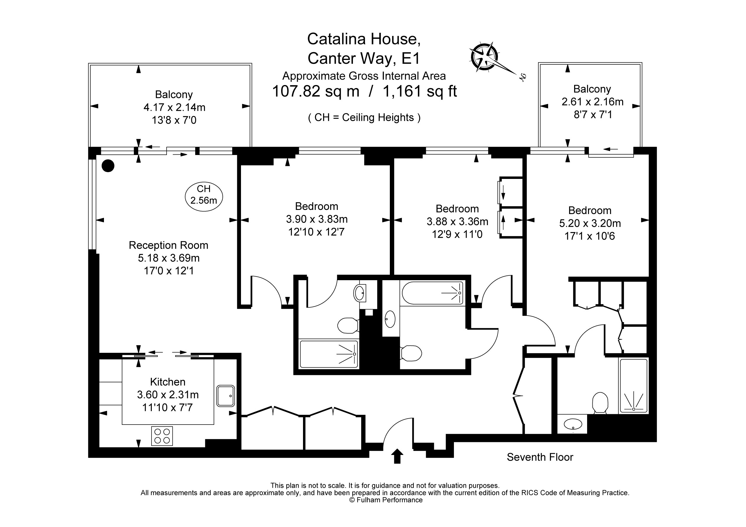 3 Bedrooms Flat to rent in Catalina House, 4 Canter Way, Aldgate E1