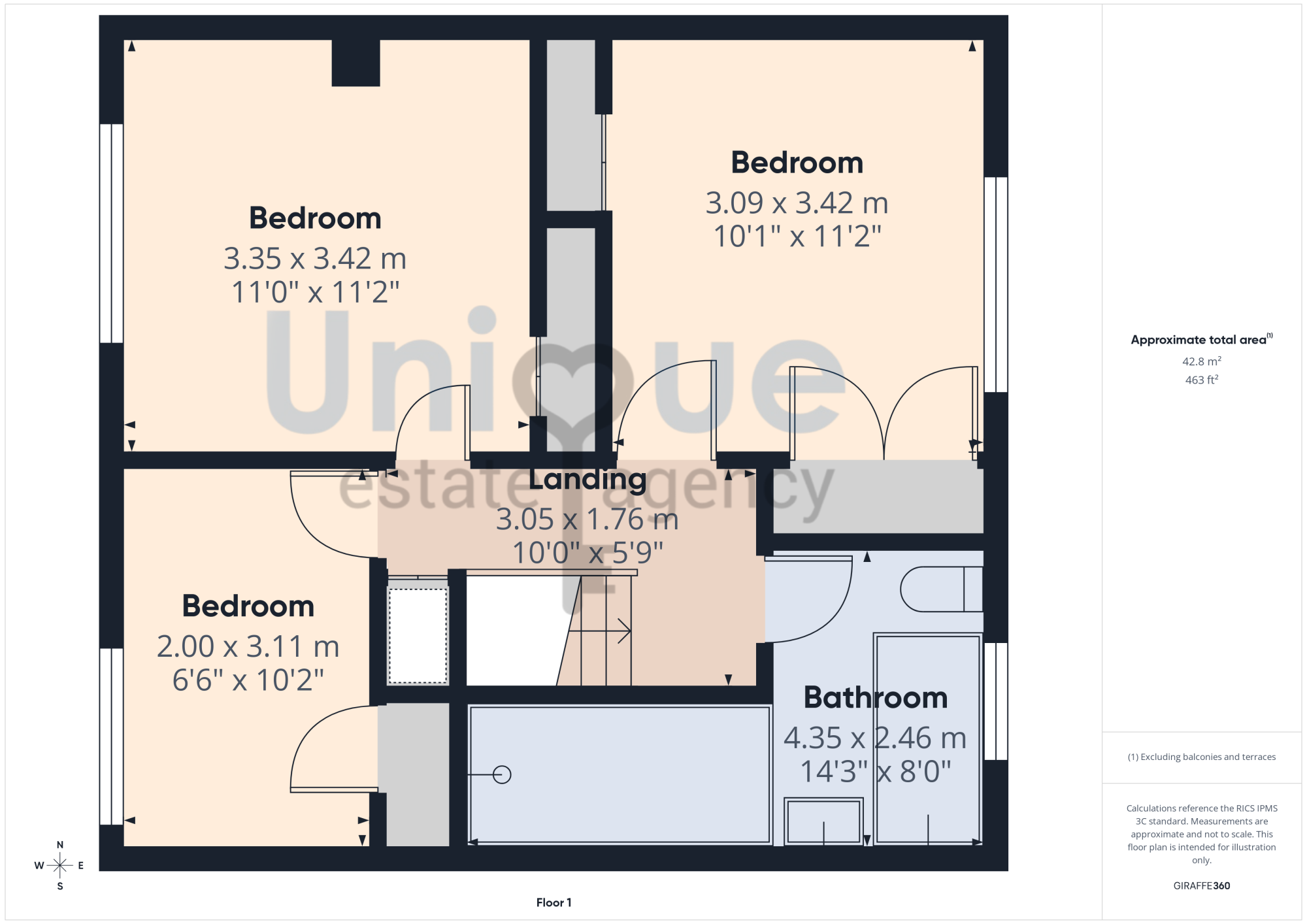 14, Queens Place, Wesham floorplan