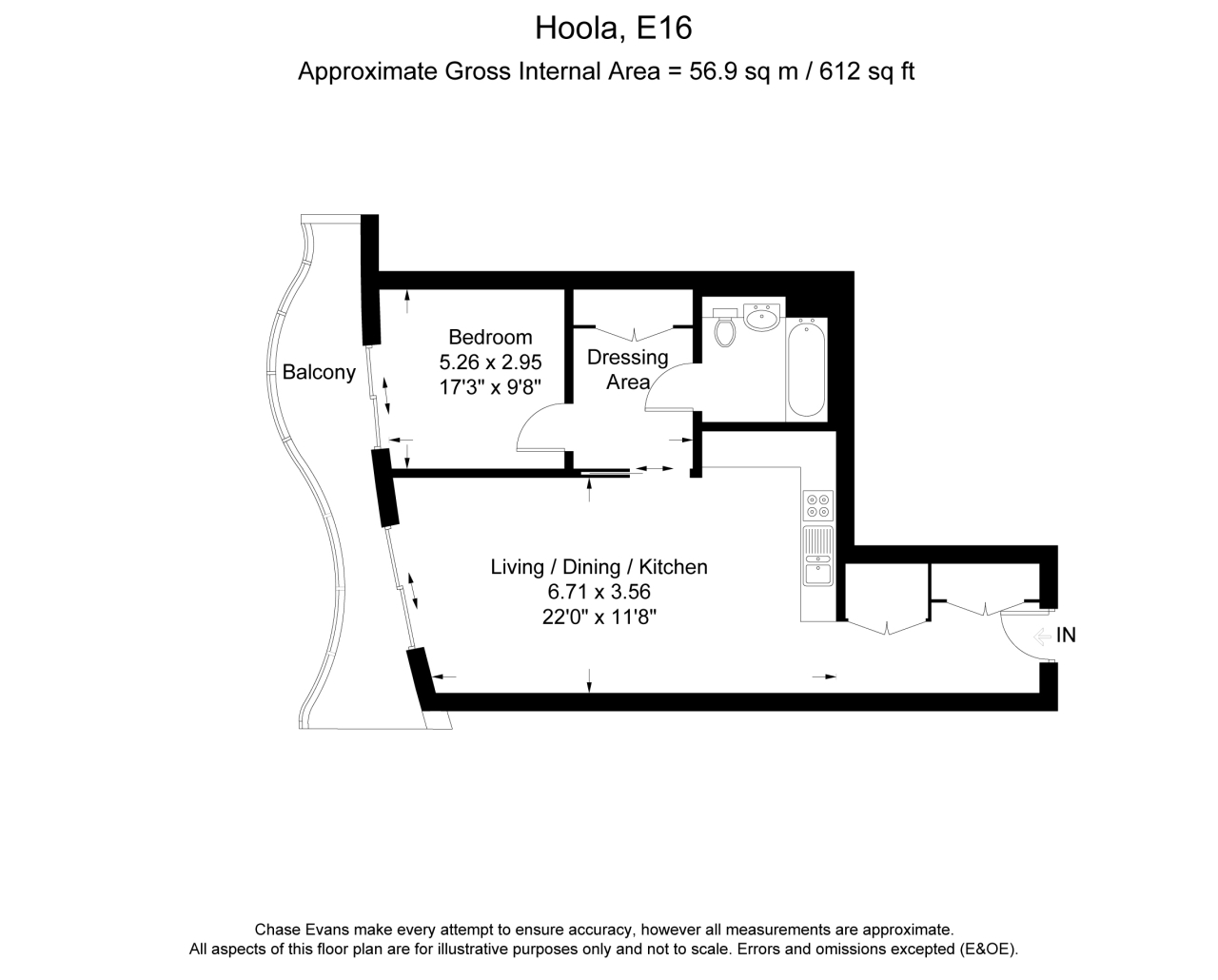 1 Bedrooms Flat to rent in Hoola, Royal Docks, London E16