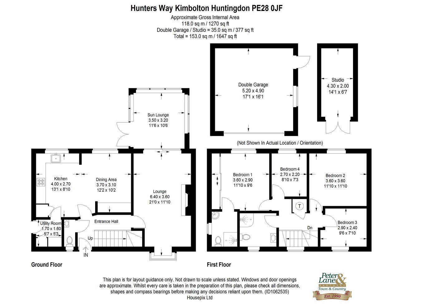 47, Hunters Way, Huntingdon floorplan
