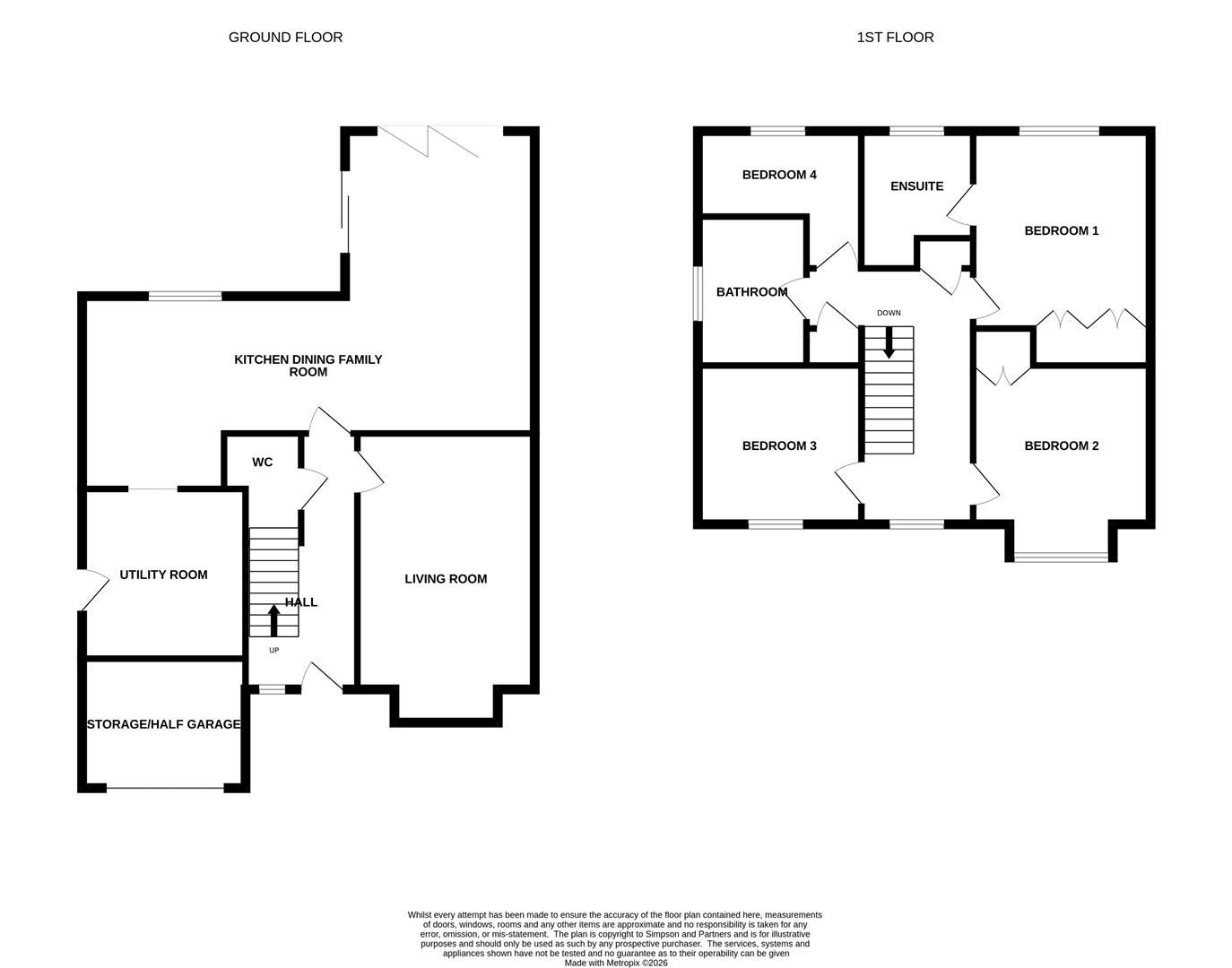 24, Tyler Way, Kettering floorplan