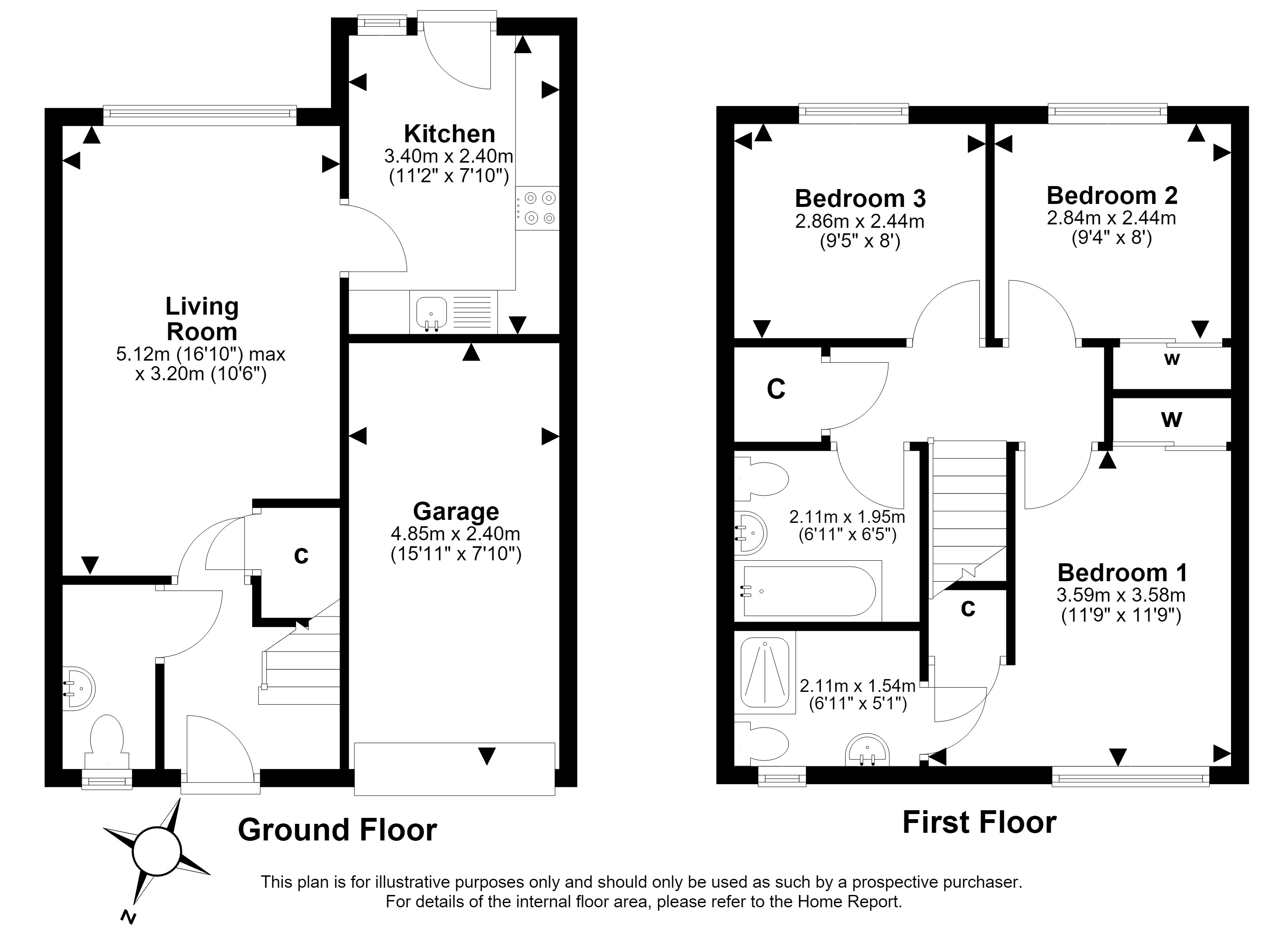 47, Douglas Road, East Calder floorplan