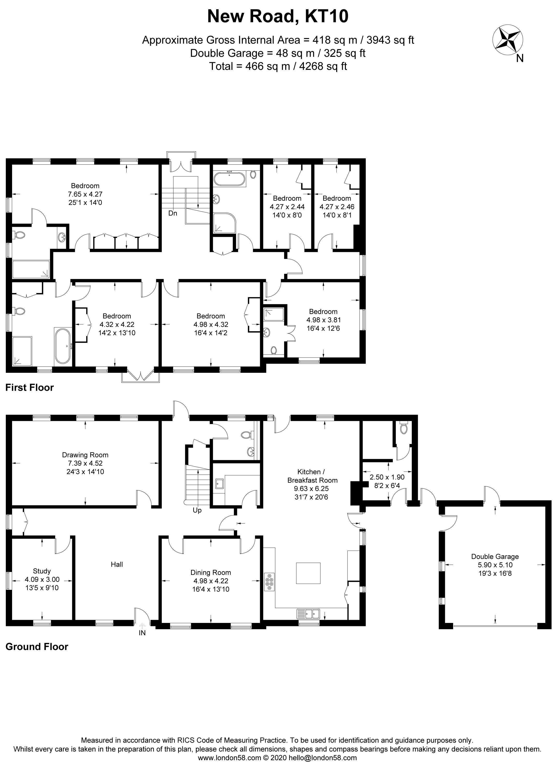 18, New Road, Esher floorplan