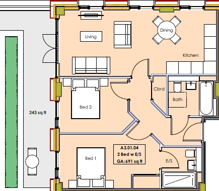 116 Boulevard Plaza, 654B, Bristol Street, Birmingham floorplan