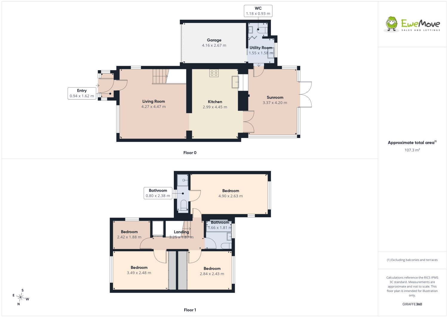 2, Waterfoot Cottages, Hyde floorplan