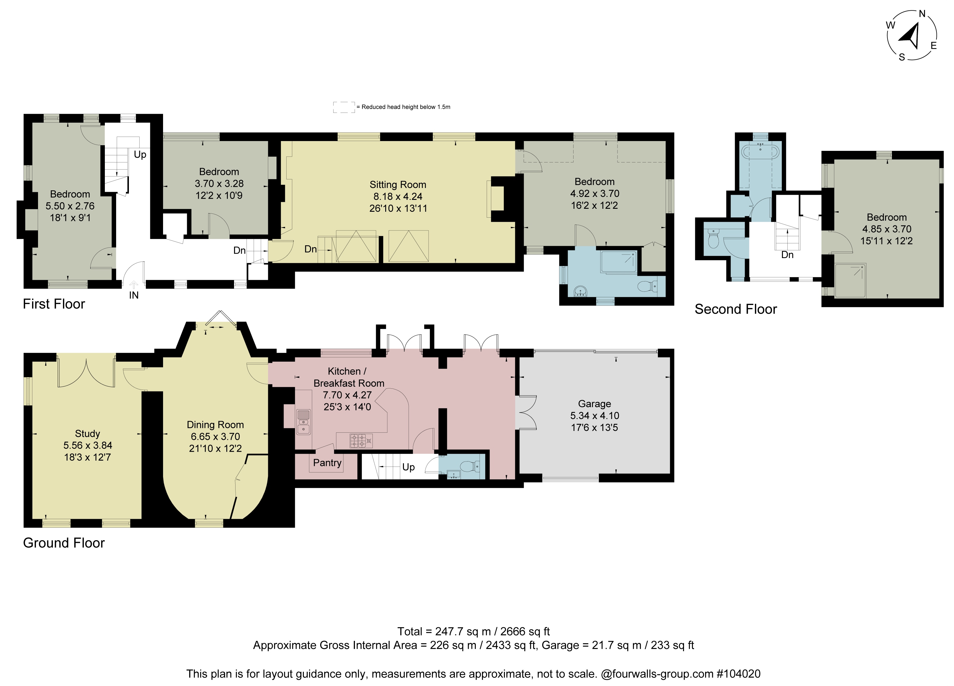 The Moat House,, Portsmouth Road, Surrey floorplan