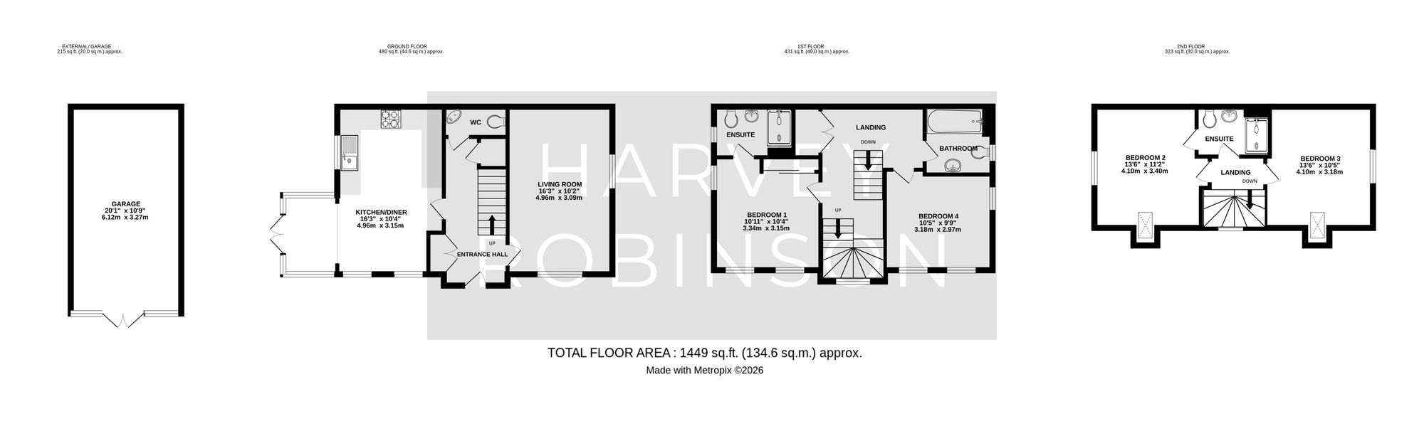 5 Foren Crescent, Huntingdon floorplan