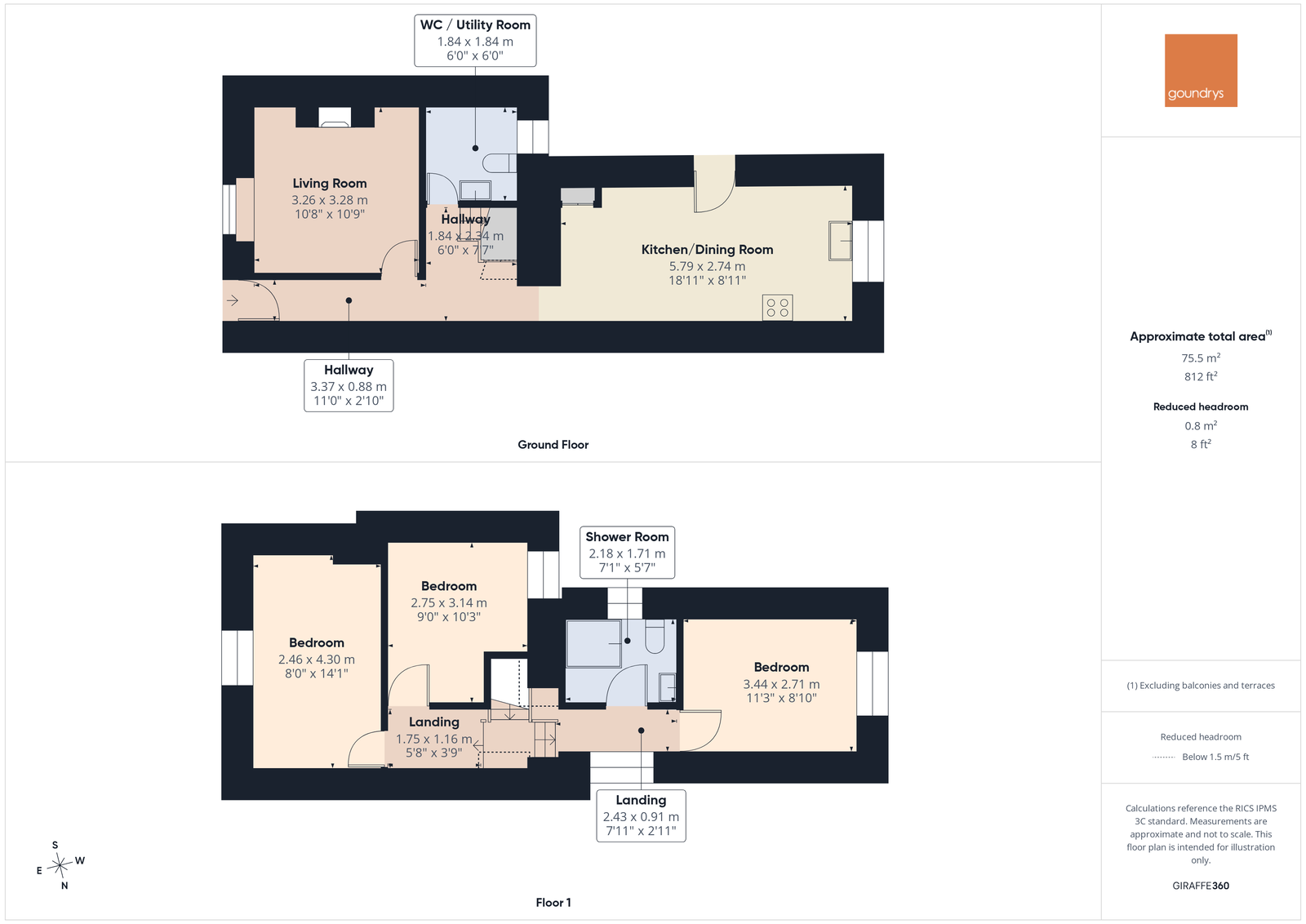 13, Fore Street, Camborne floorplan