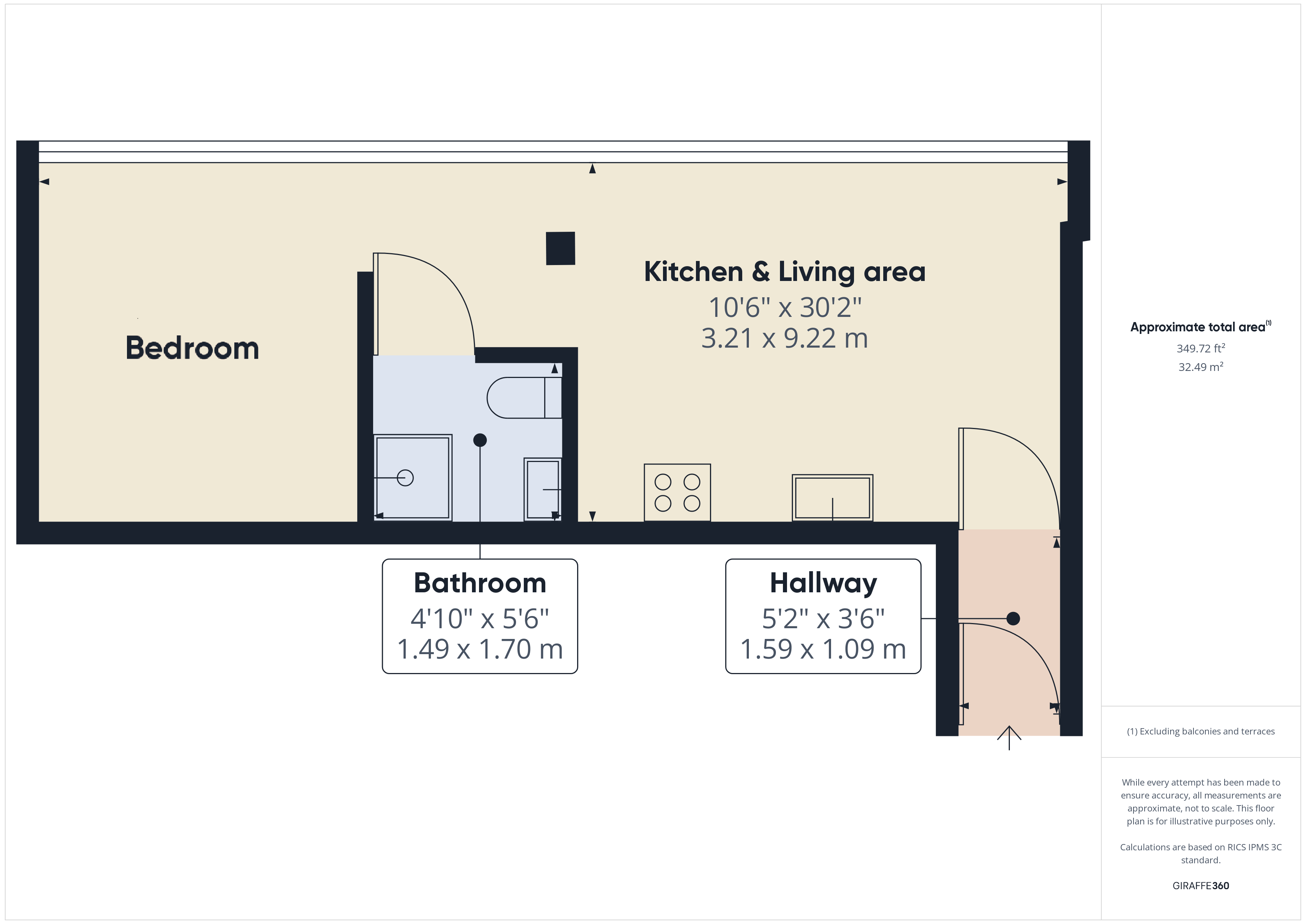 Flat 411, Tivoli House, South Street, Hull floorplan